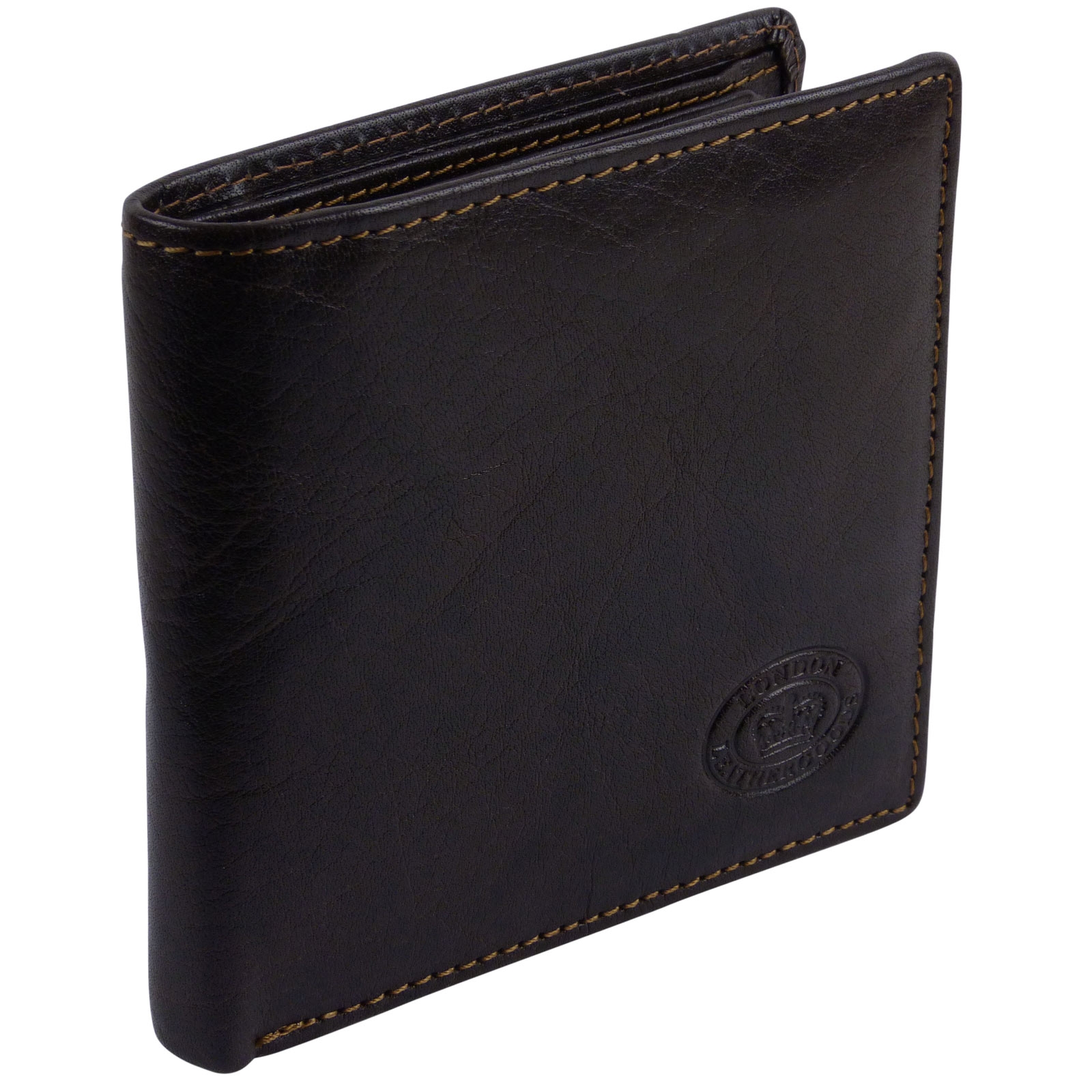 London Leather Mens Bi-Fold Banknote & Card Wallet - Picture 15 of 20