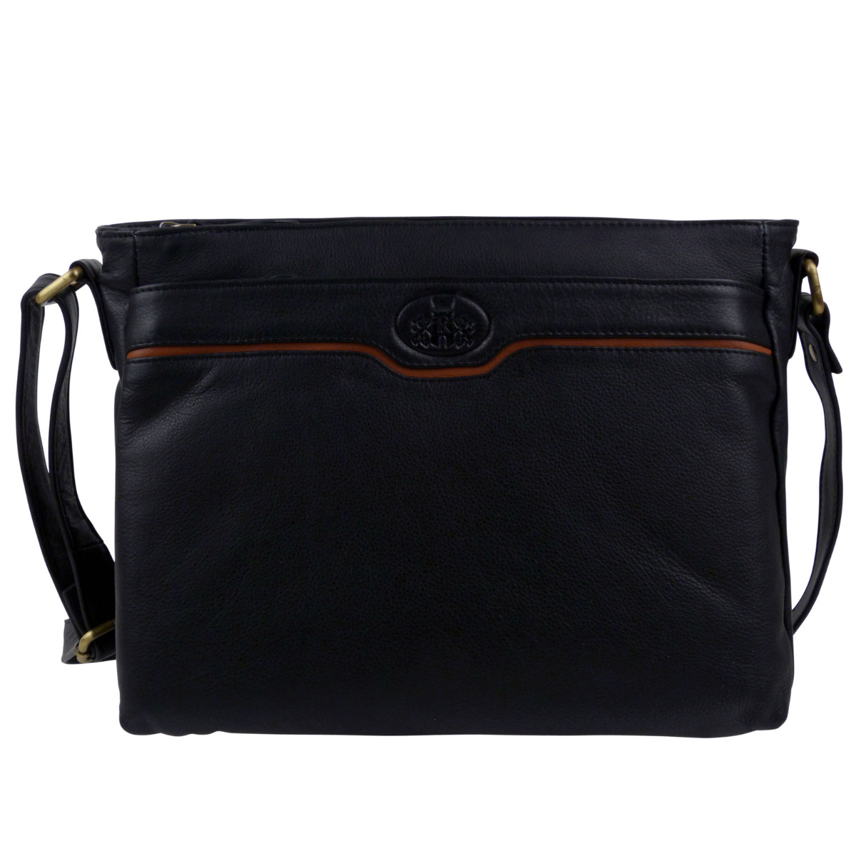 Rowallan of Scotland Womens Leather Zipped Top Shoulder Bag - Picture 11 of 32