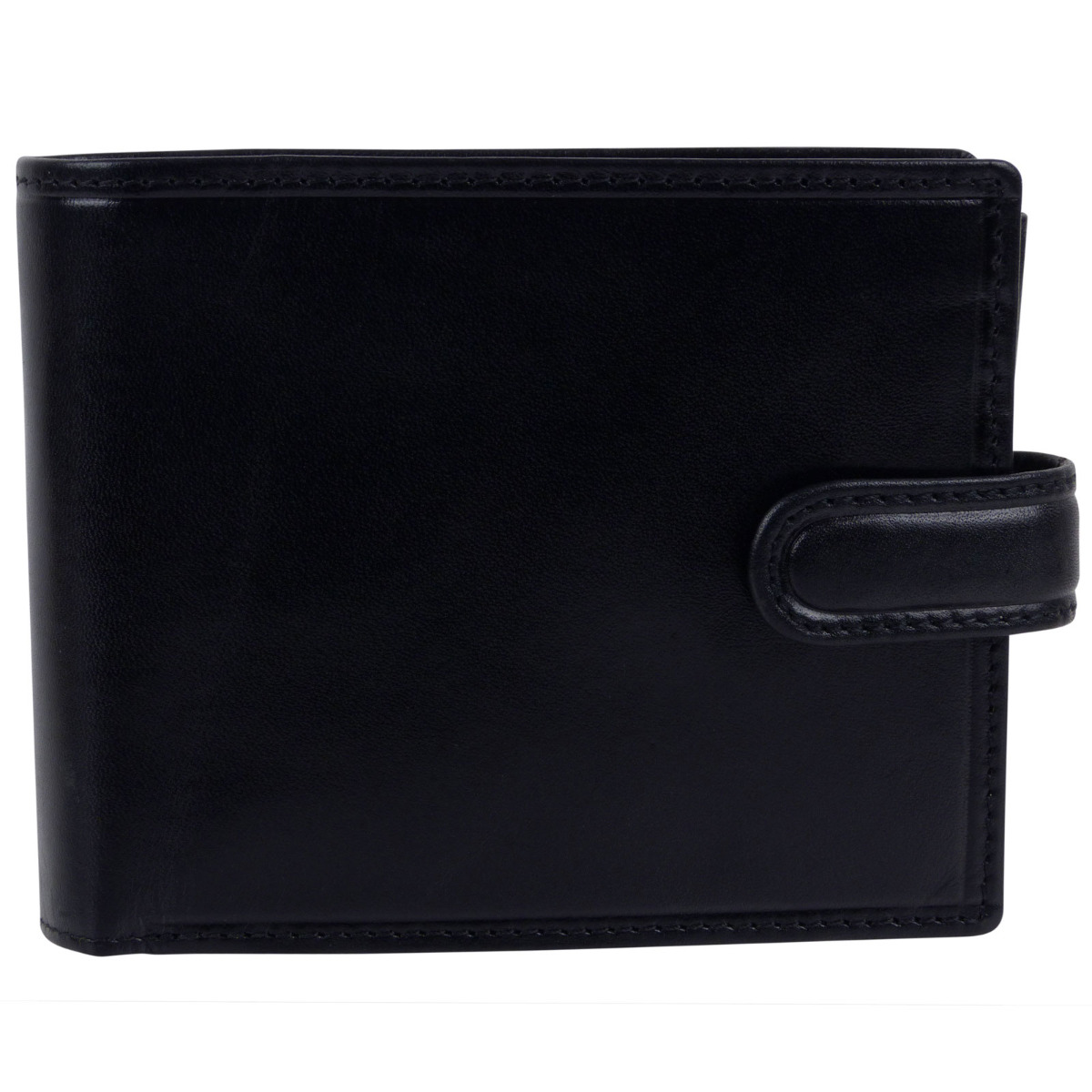 Cartera italiana de cuero con pestañas para hombre de Visconti; colección Monza regalo en caja - Imagen 7 de 15