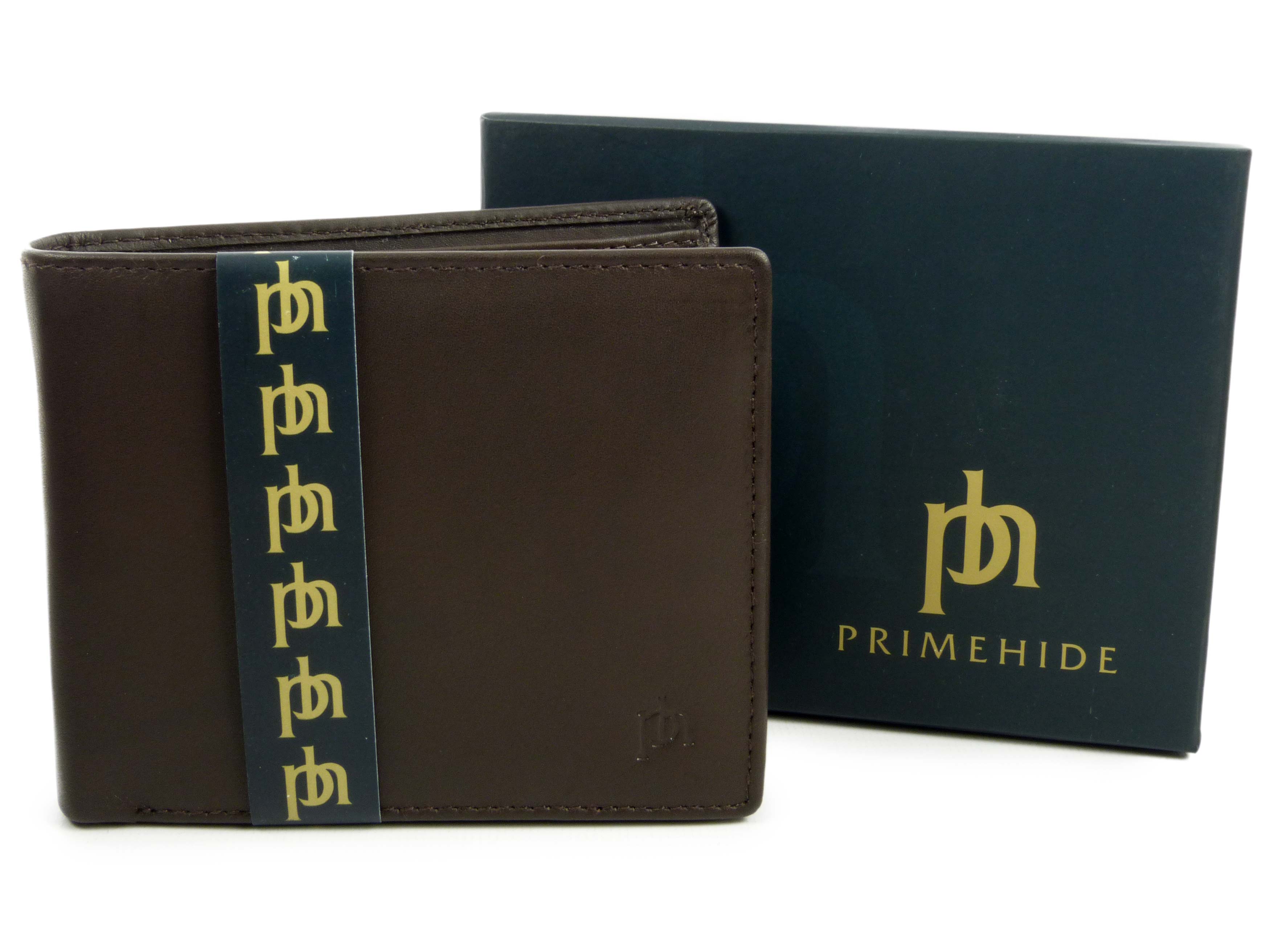 Prime Hide Leder Herren dreifach faltbare Münze & Karten Geldbörse - Bild 9 von 13