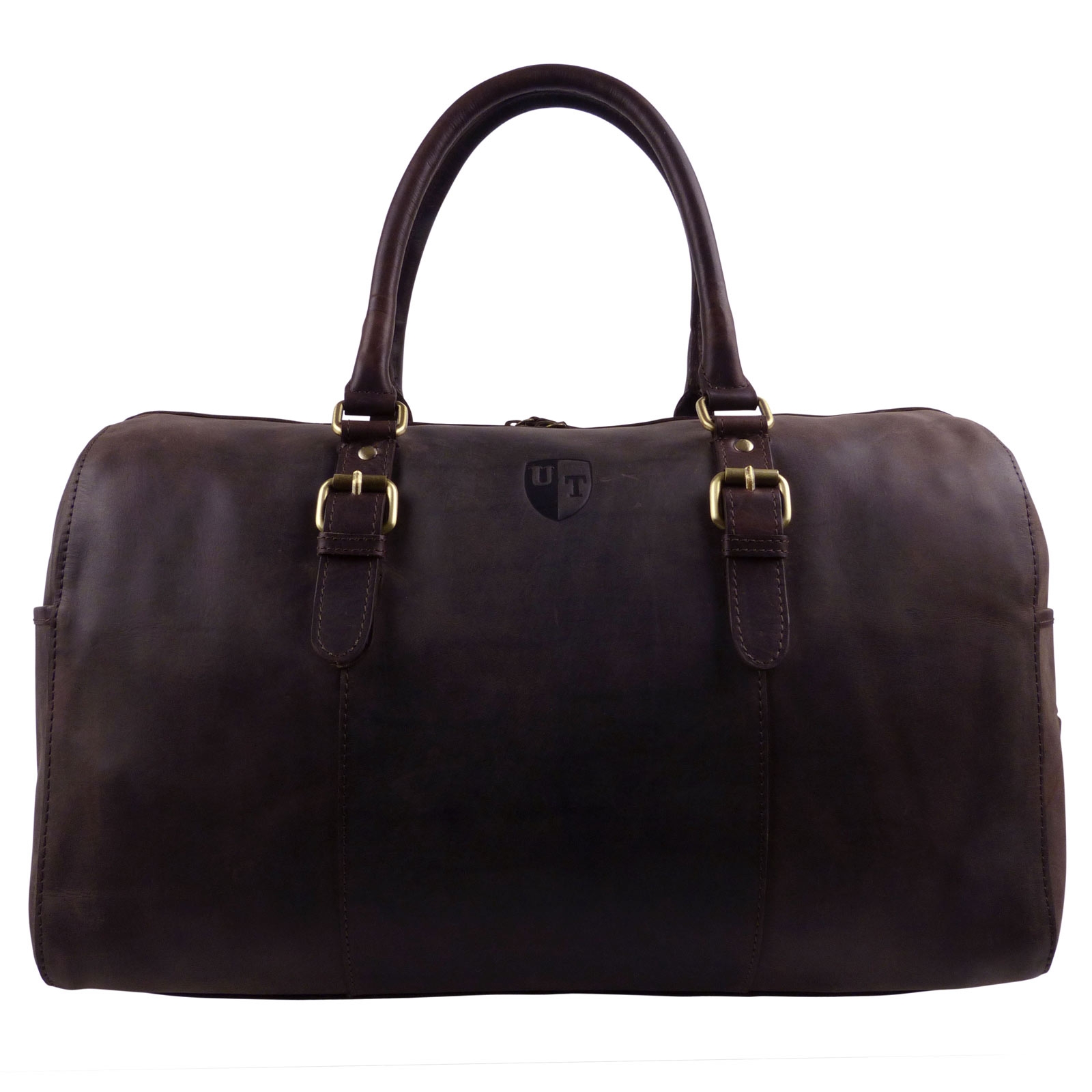 Hansson Leather Mens Large Classic Holdall Travel Overnight Bag - Picture 16 of 19
