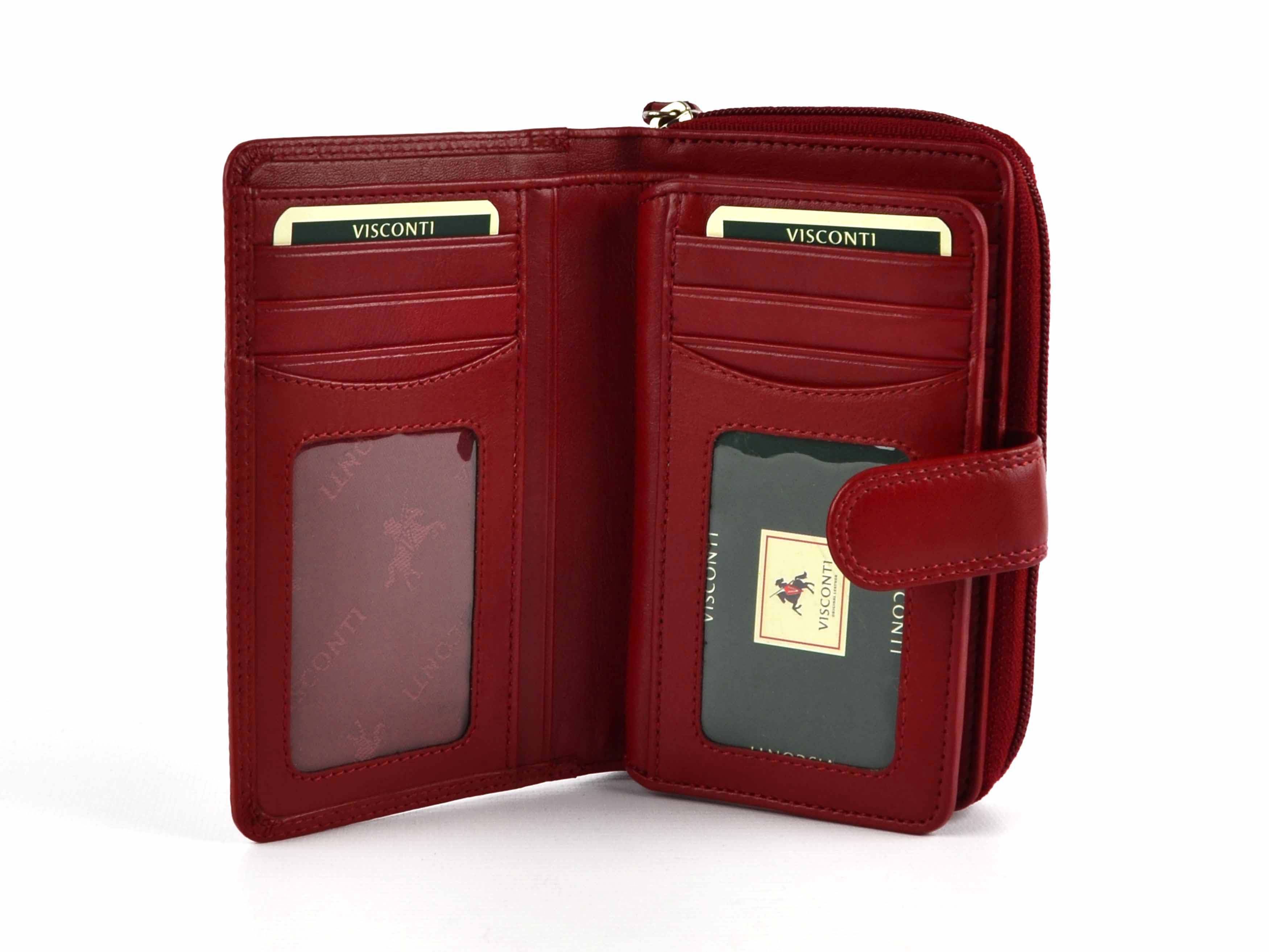 Ladies Medium Leather Purse/Wallet by Visconti; Heritage Collection Gift Boxed - 第 14/22 張圖片
