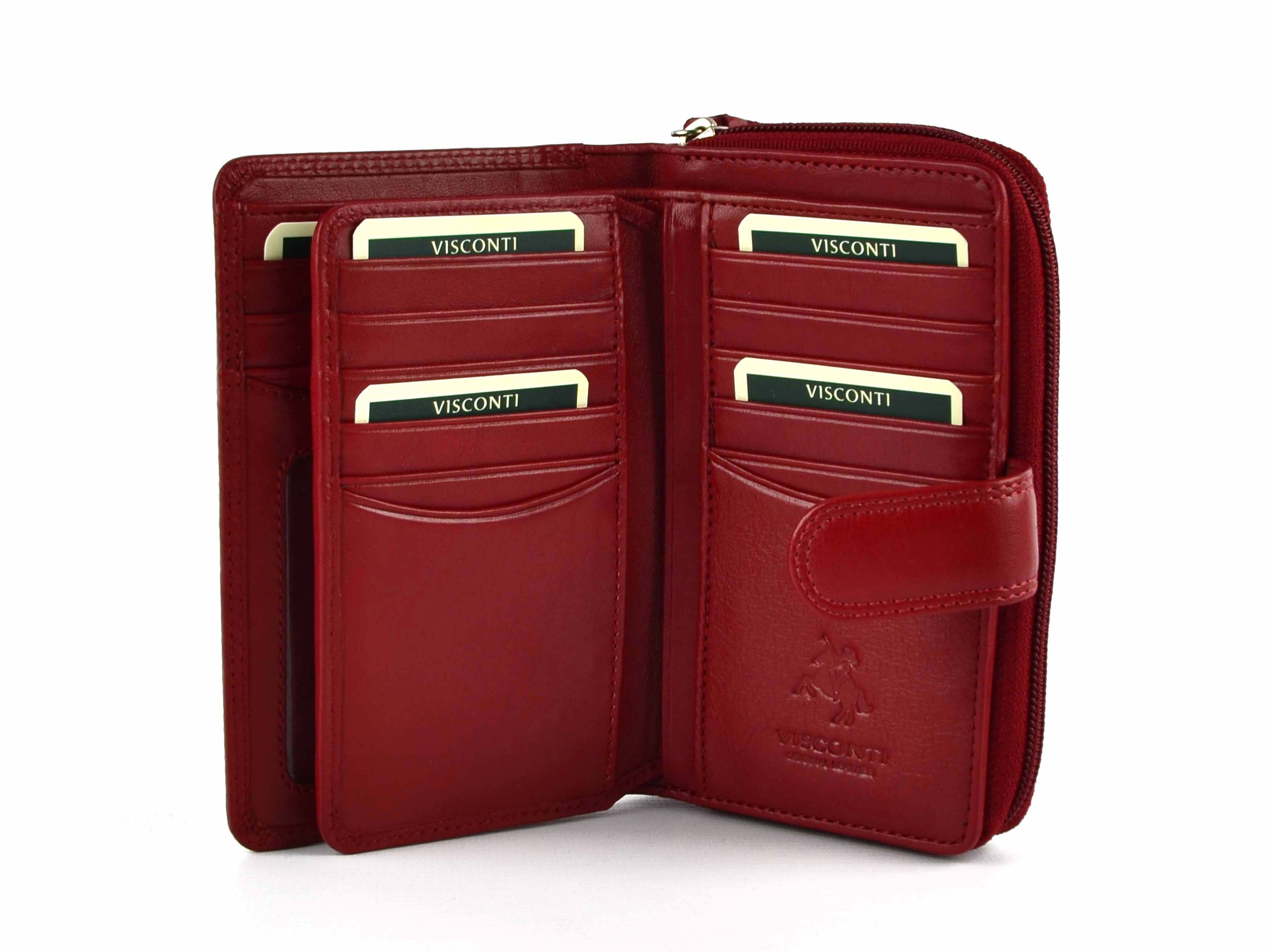Ladies Medium Leather Purse/Wallet by Visconti; Heritage Collection Gift Boxed - 第 15/22 張圖片