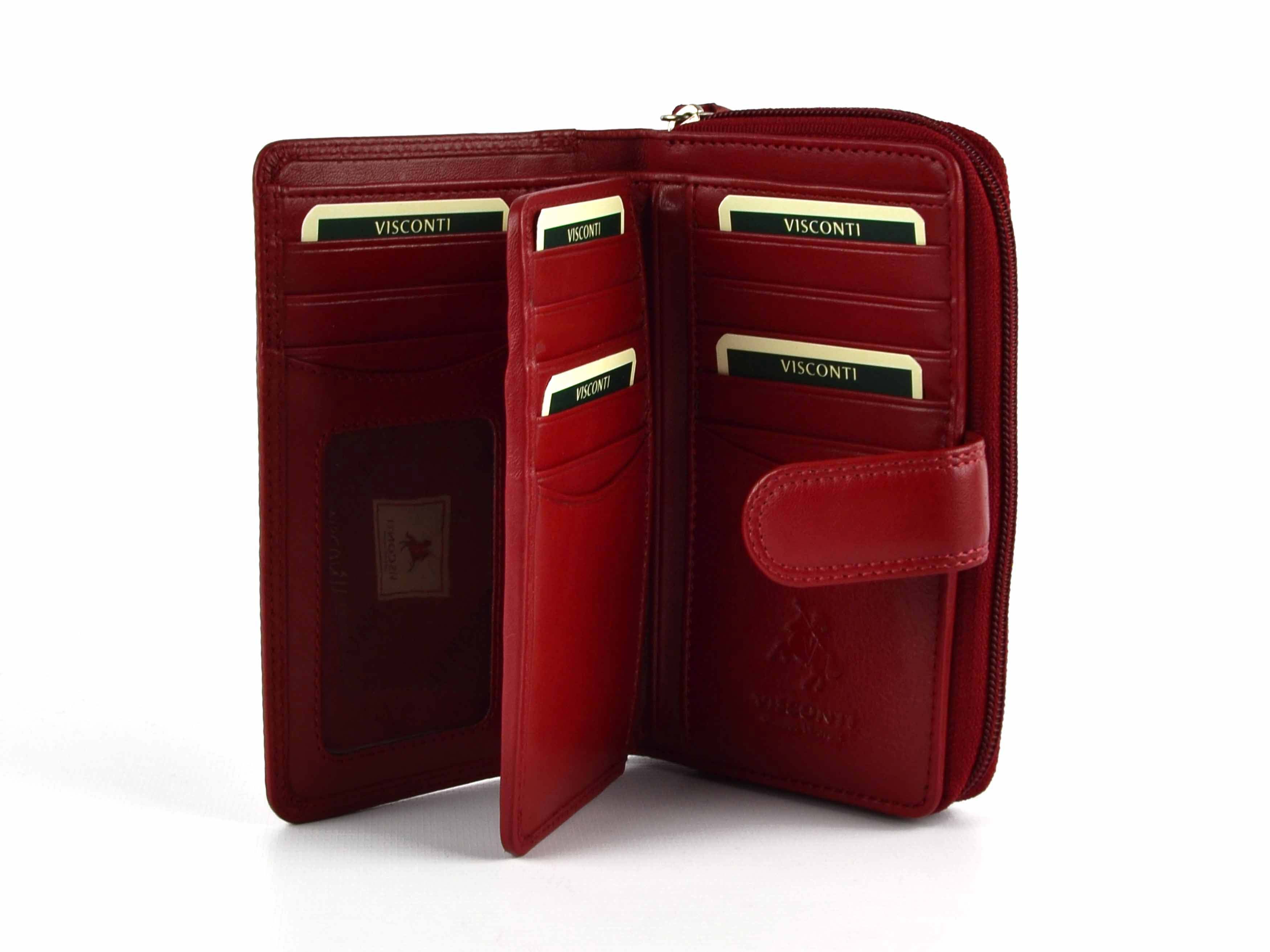 Ladies Medium Leather Purse/Wallet by Visconti; Heritage Collection Gift Boxed - 第 13/22 張圖片