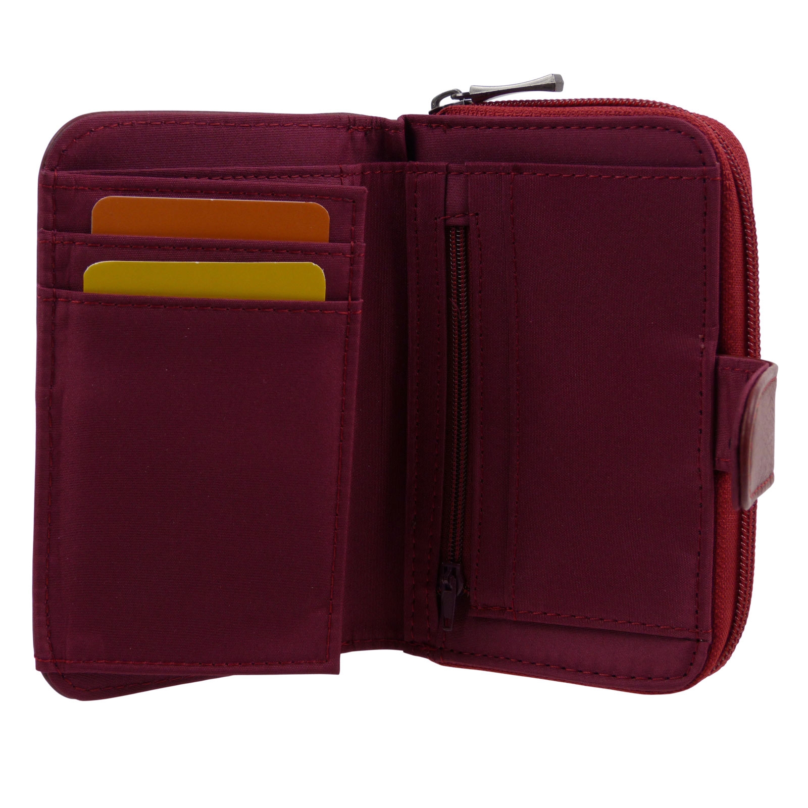 Cartera/billetera de cuero Lorenz con cremallera con bolsa de regalo gratuita - Imagen 28 de 40