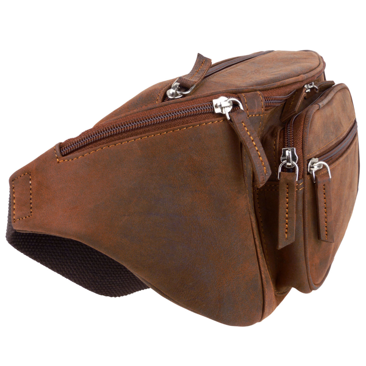Oakridge Leather Mens Large 5 Pocket Bumbag/Fanny Pack - Picture 13 of 15