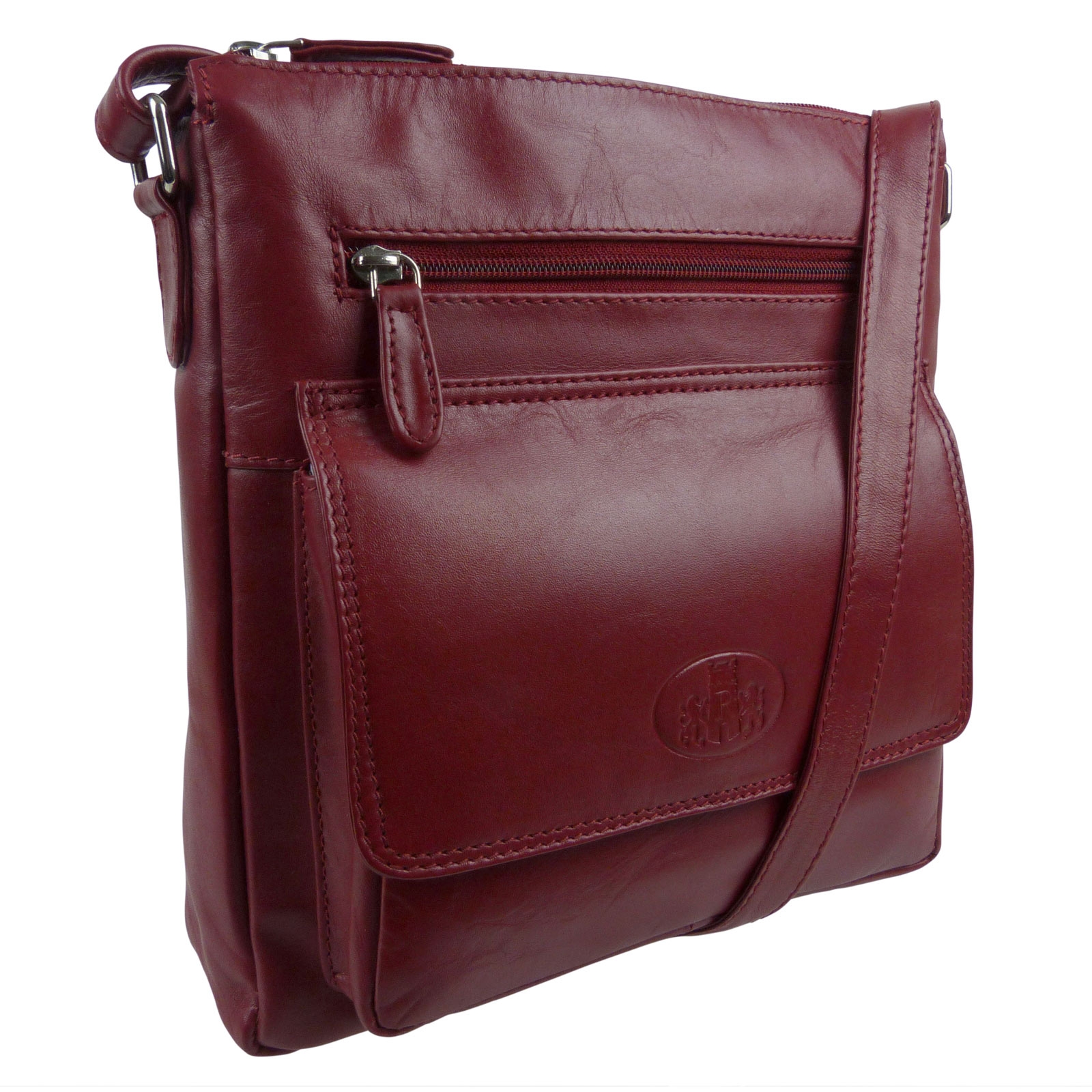 Ladies Leather North/South Cross Body Bag Iceland Range by Rowallan of Scotland - Picture 10 of 18