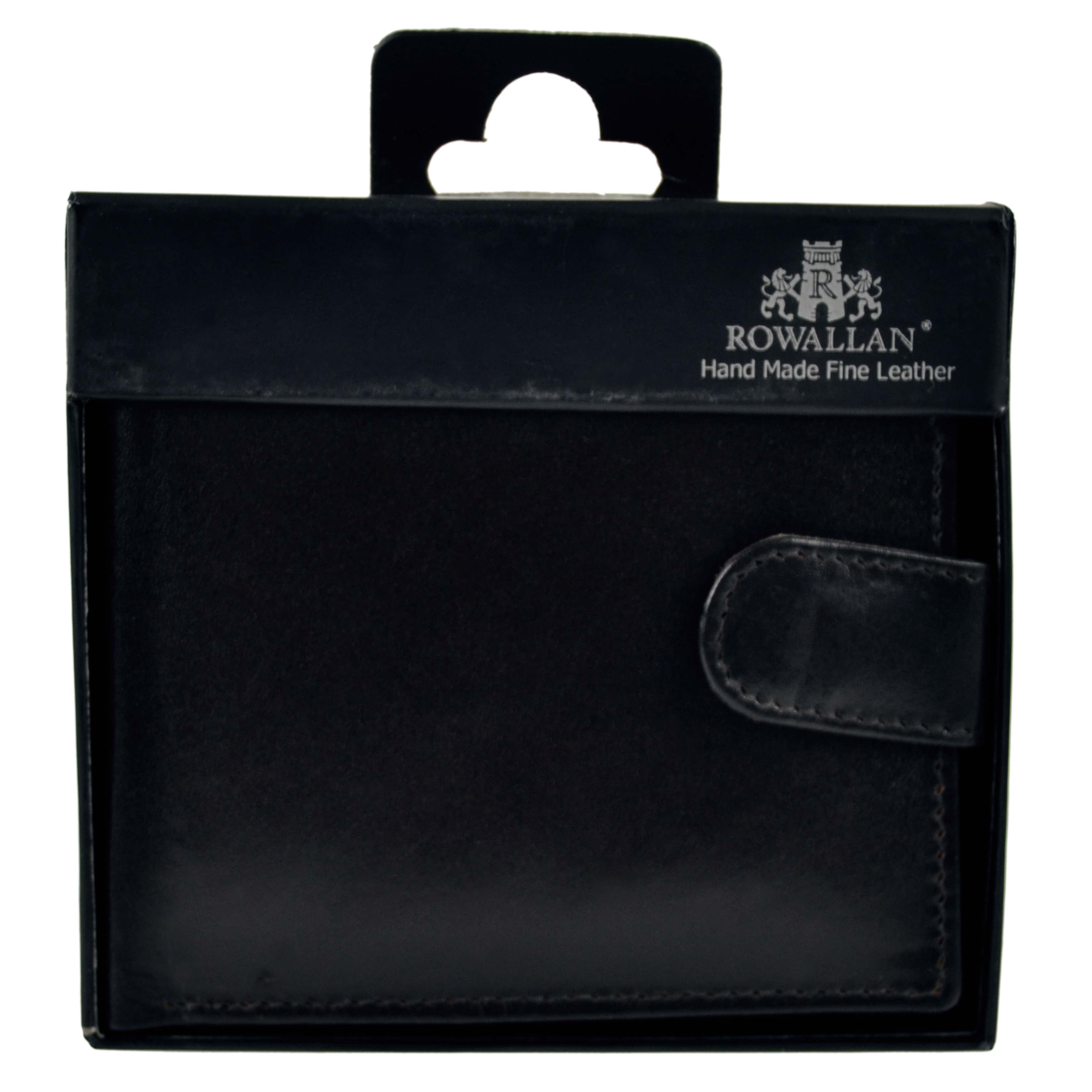 Mens Cowhide Leather Tabbed Bi-Fold Wallett by Rowallan of Scotland Compact - Picture 5 of 10