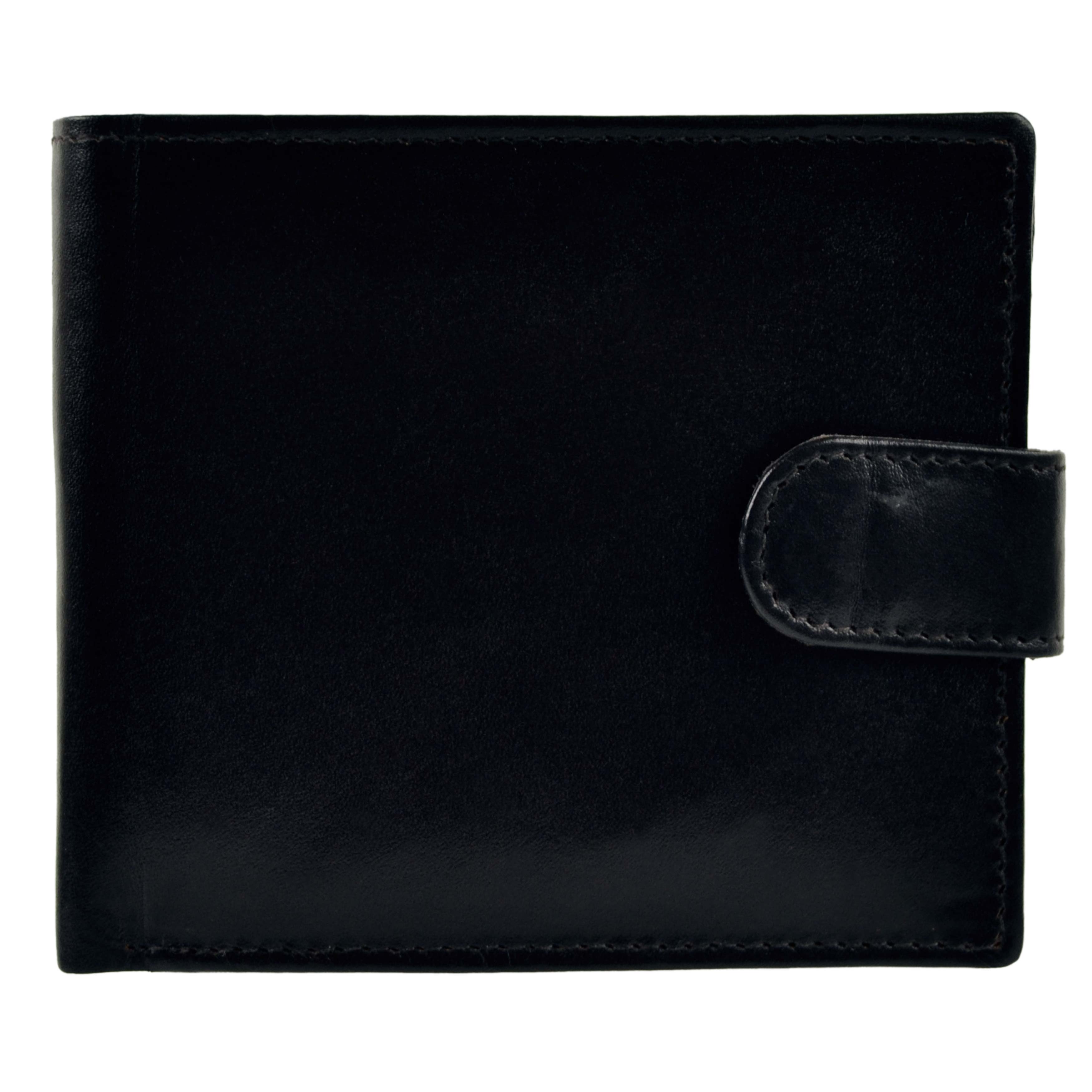 Mens Cowhide Leather Tabbed Bi-Fold Wallett by Rowallan of Scotland Compact - Picture 3 of 10