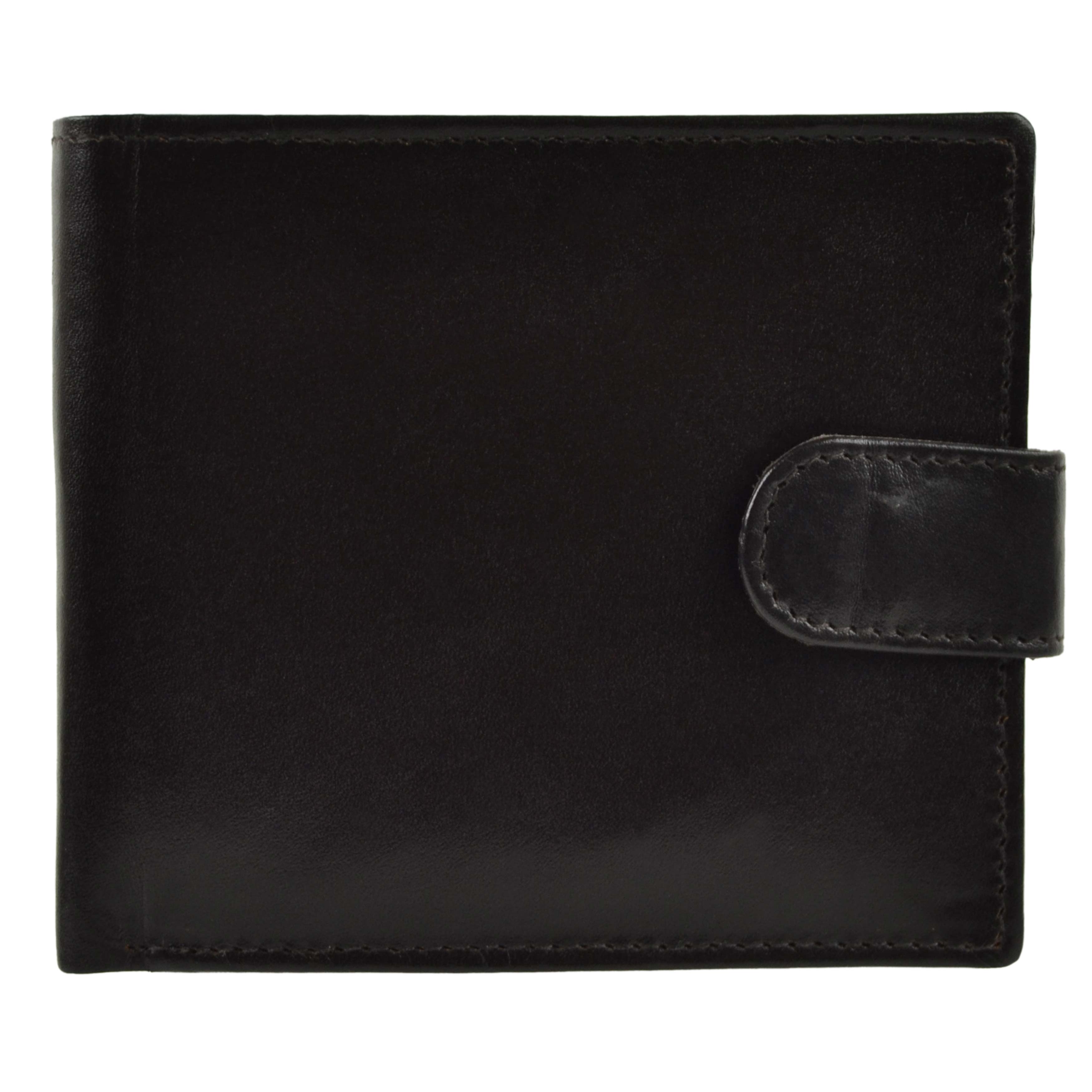 Mens Cowhide Leather Tabbed Bi-Fold Wallett by Rowallan of Scotland Compact - Picture 7 of 10