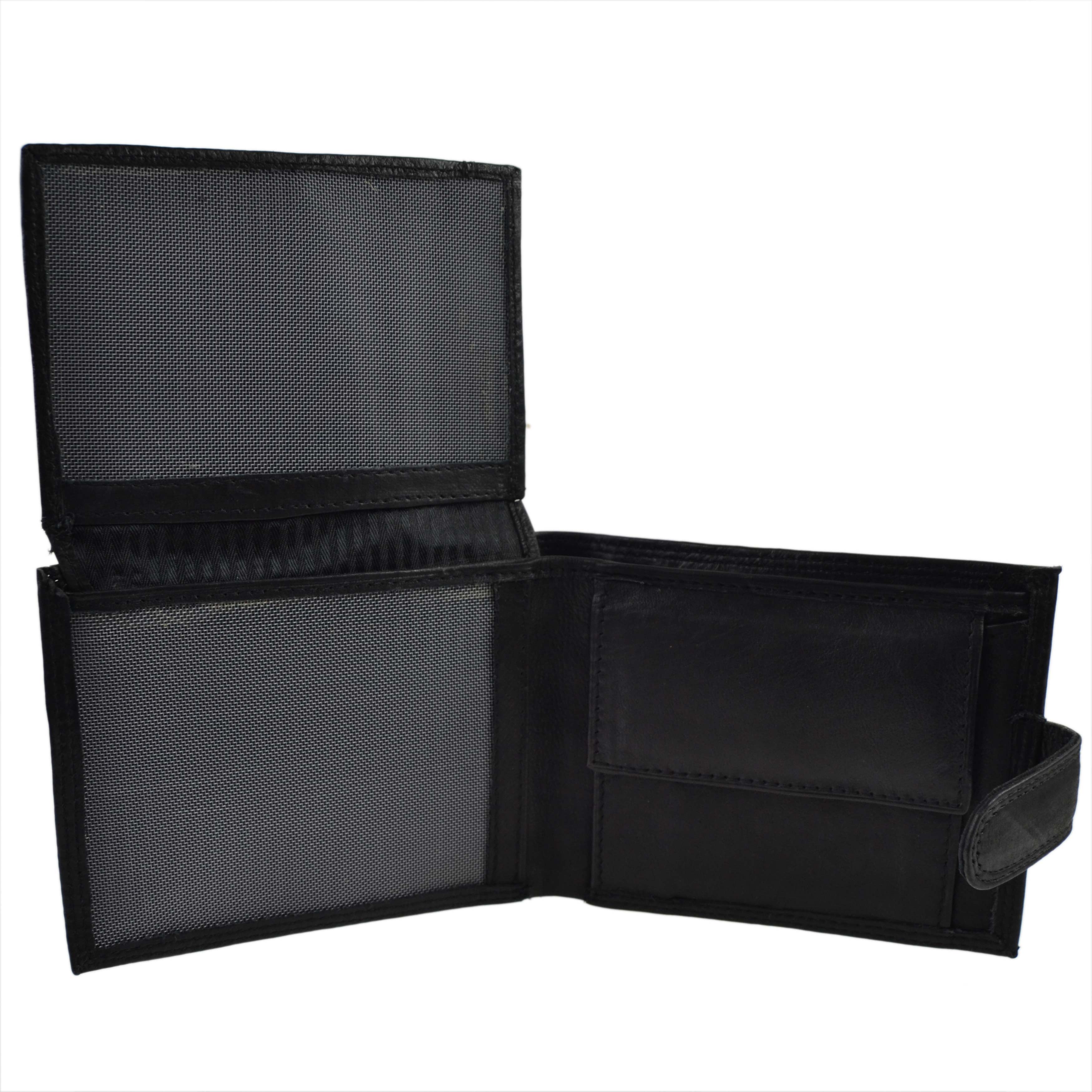 Mens Cowhide Leather Tabbed Bi-Fold Wallet by Rowallan of Scotland; Rembrandt... - Picture 8 of 8
