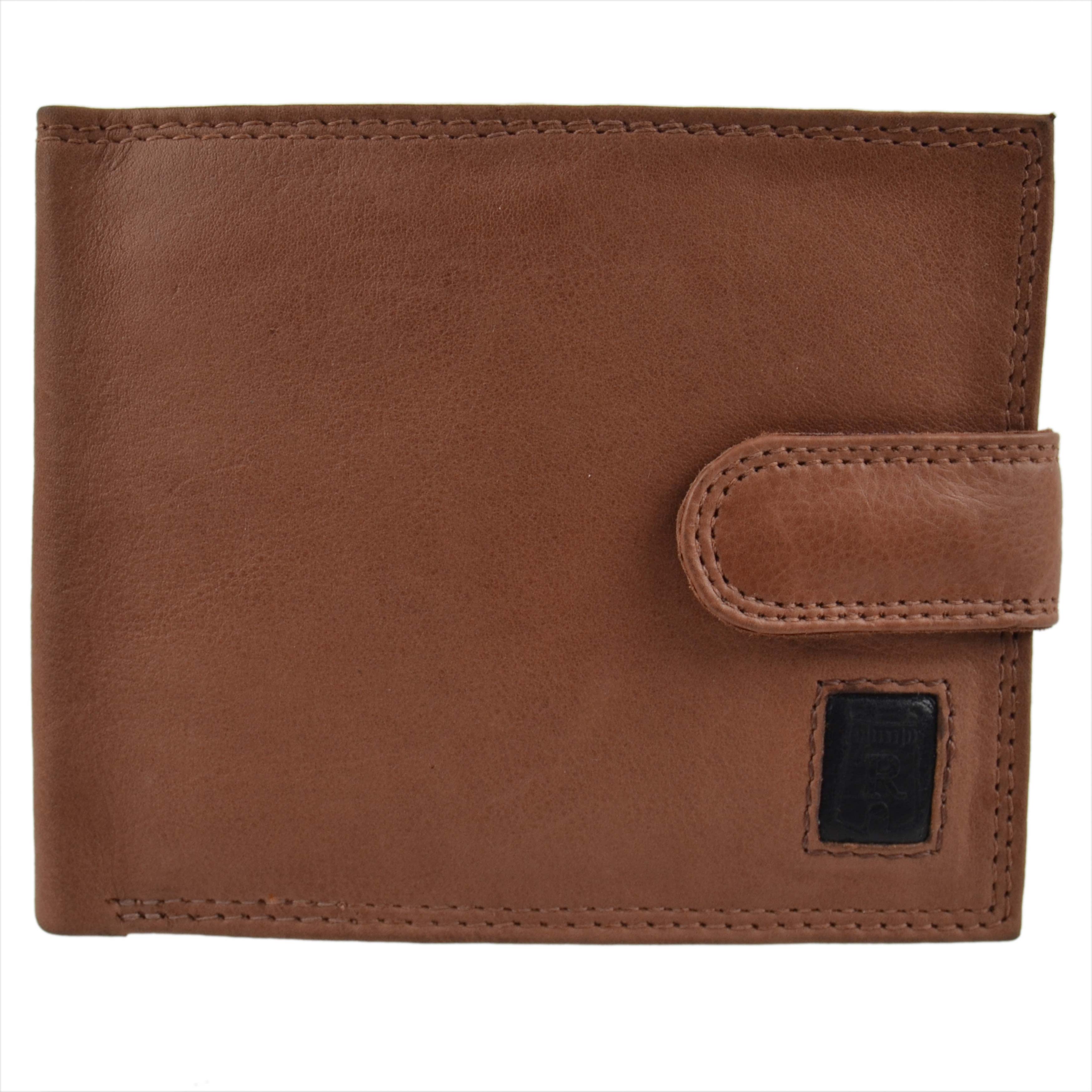 Mens Cowhide Leather Tabbed Bi-Fold Wallet by Rowallan of Scotland; Rembrandt... - Picture 3 of 8