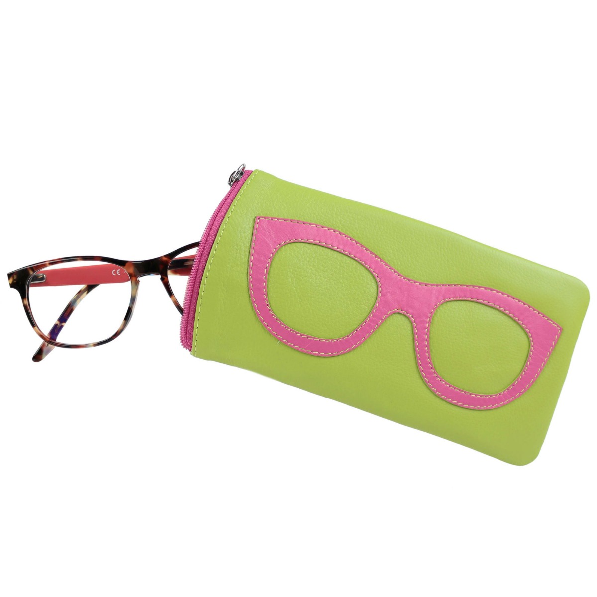 Ladies Leather Colourful Glasses Case by Ili New York Spectacles Sun Summer - Picture 95 of 141