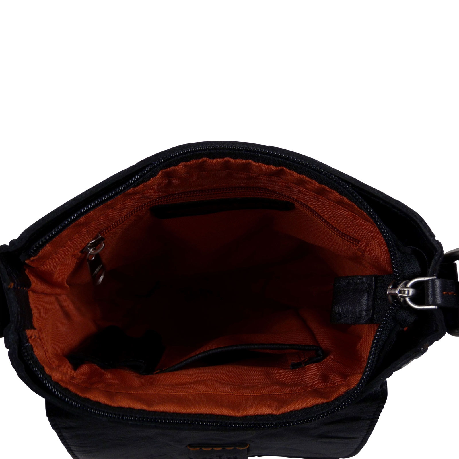 Rowallan of Scotland Leather Small Zip Top Cross Body Bag Espana Collection - Picture 11 of 16