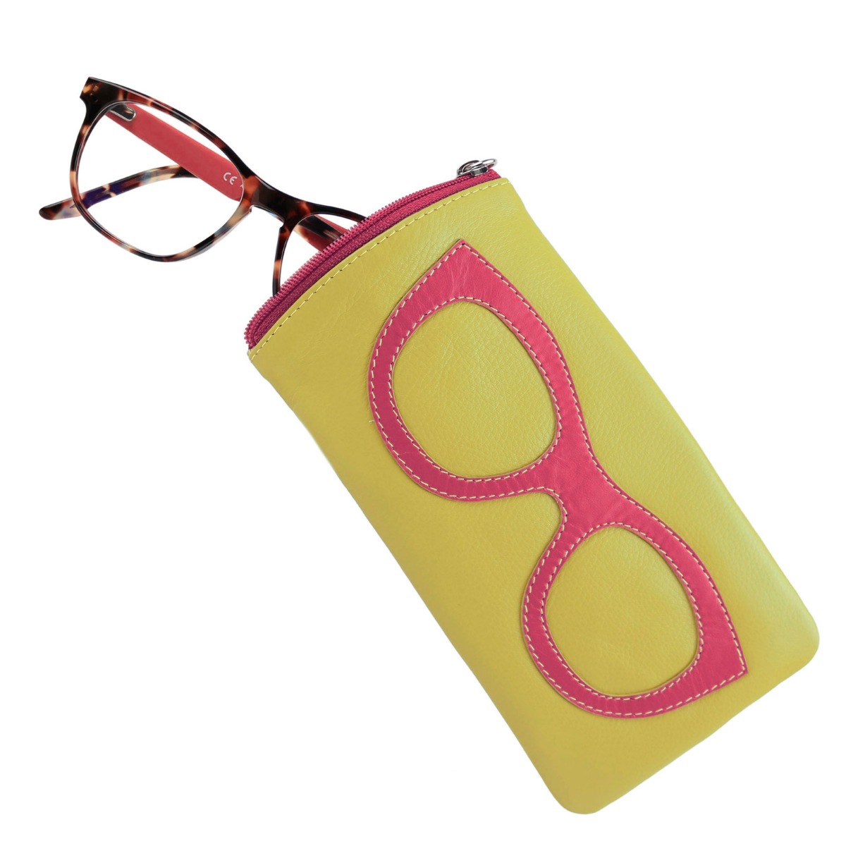 Ladies Leather Colourful Glasses Case by Ili New York Spectacles Sun Summer - Picture 112 of 141