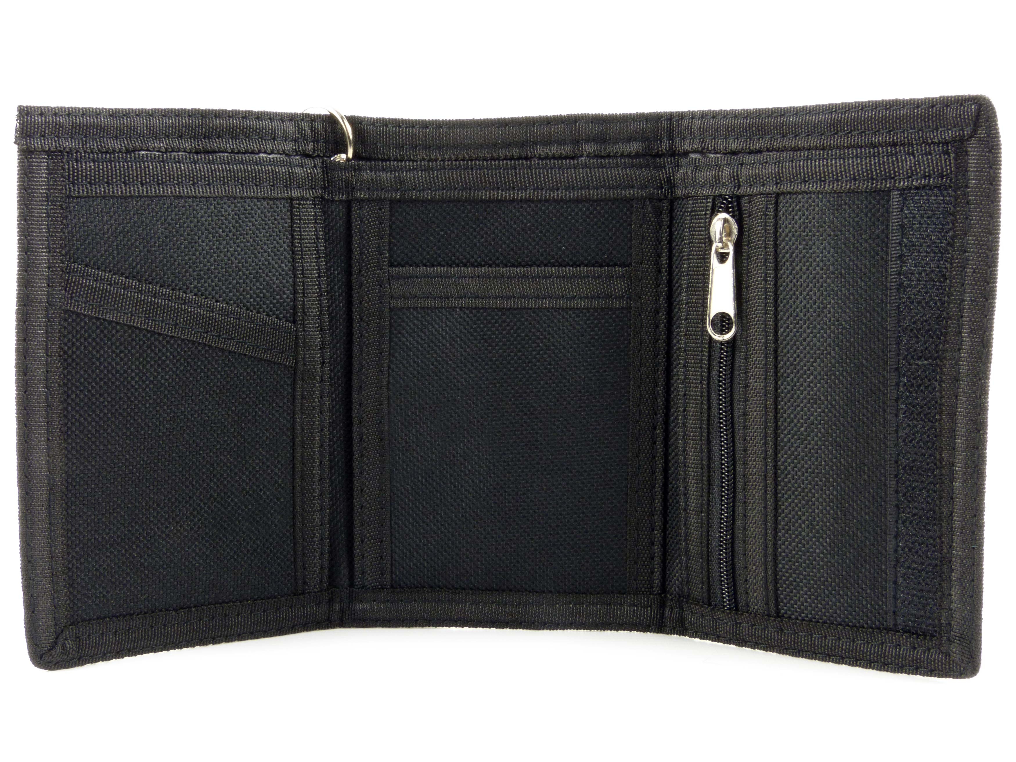 RED X Mens Camouflage Canvas Tri-Fold Wallet with Chain & Clip - Picture 12 of 27