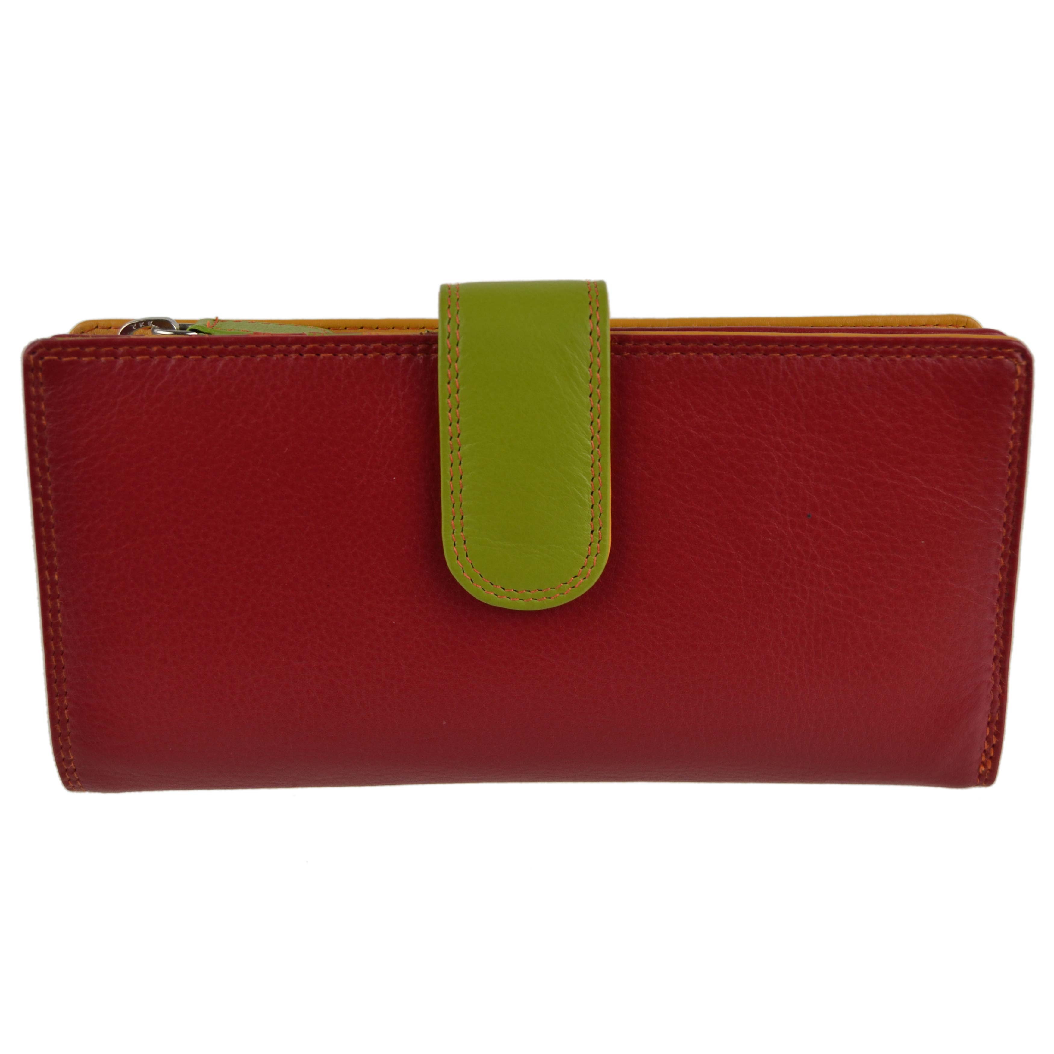 Ladies Leather Tabbed Purse/Wallet by Golunski; Graffiti Gift Box Bright Colours - Picture 64 of 103