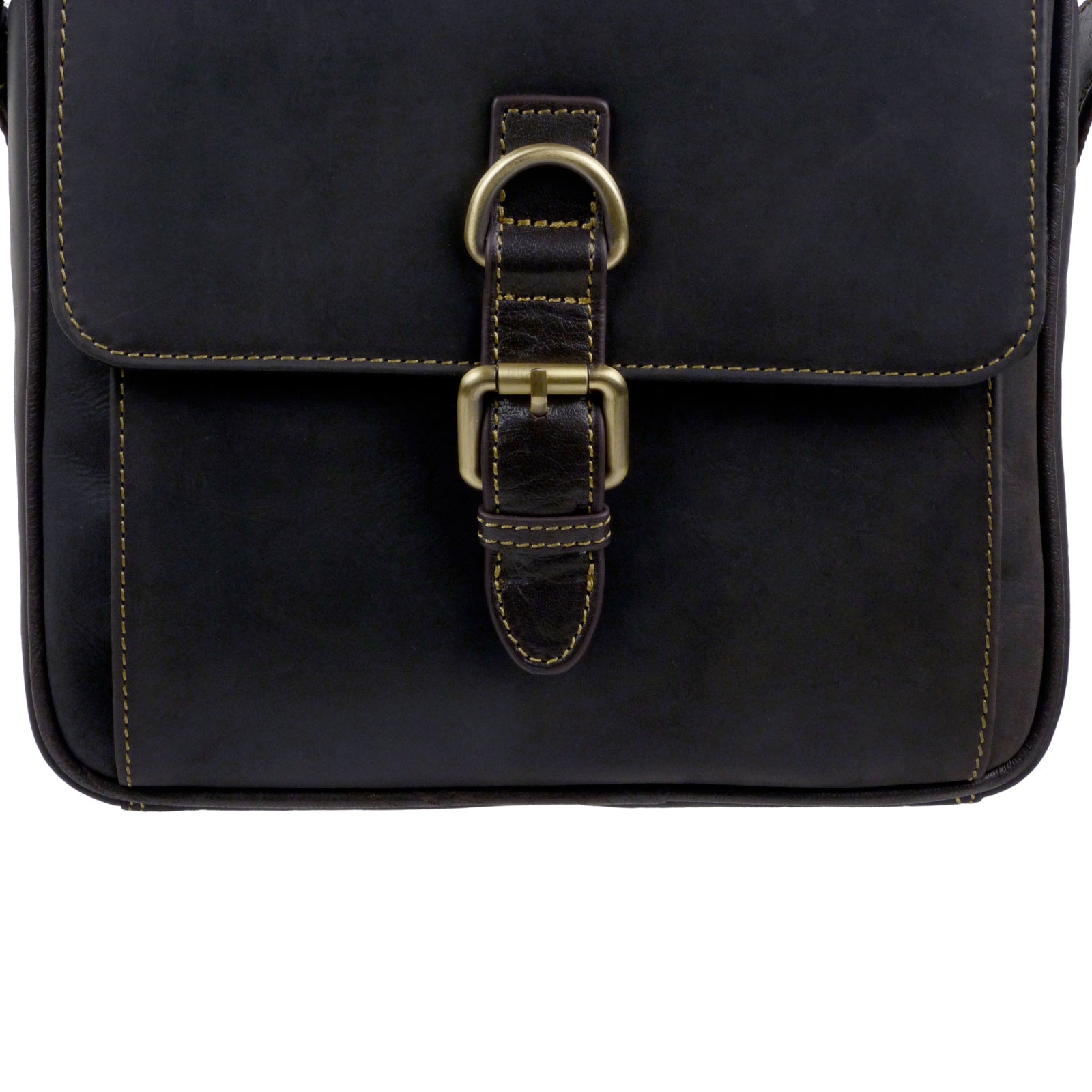 Visconti Leather Mens Messenger Bag - Hunter Collection - Picture 9 of 19