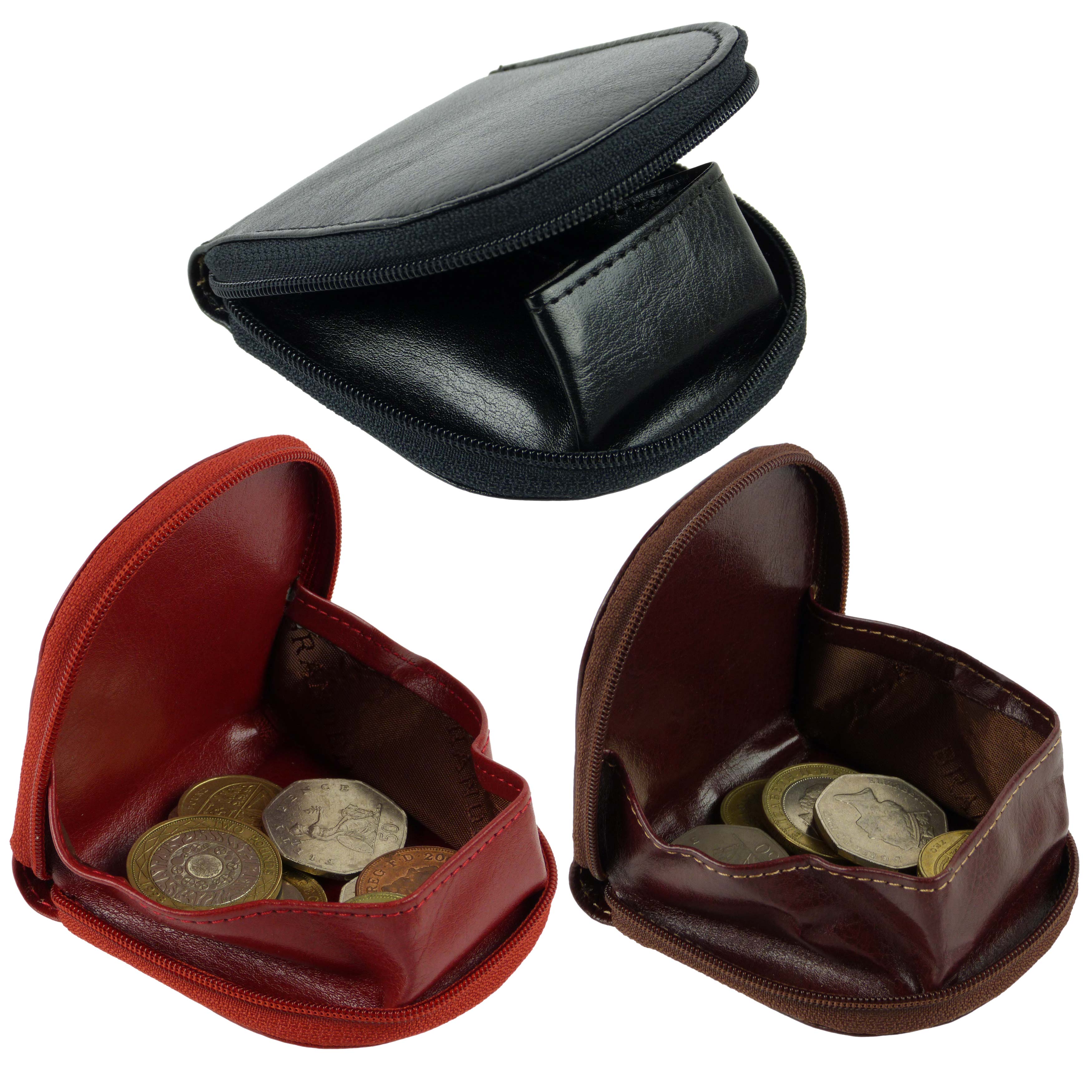 GOLUNSKI Branded Range Mens New Brown Leather Purse Horseshoe Coin Tray.