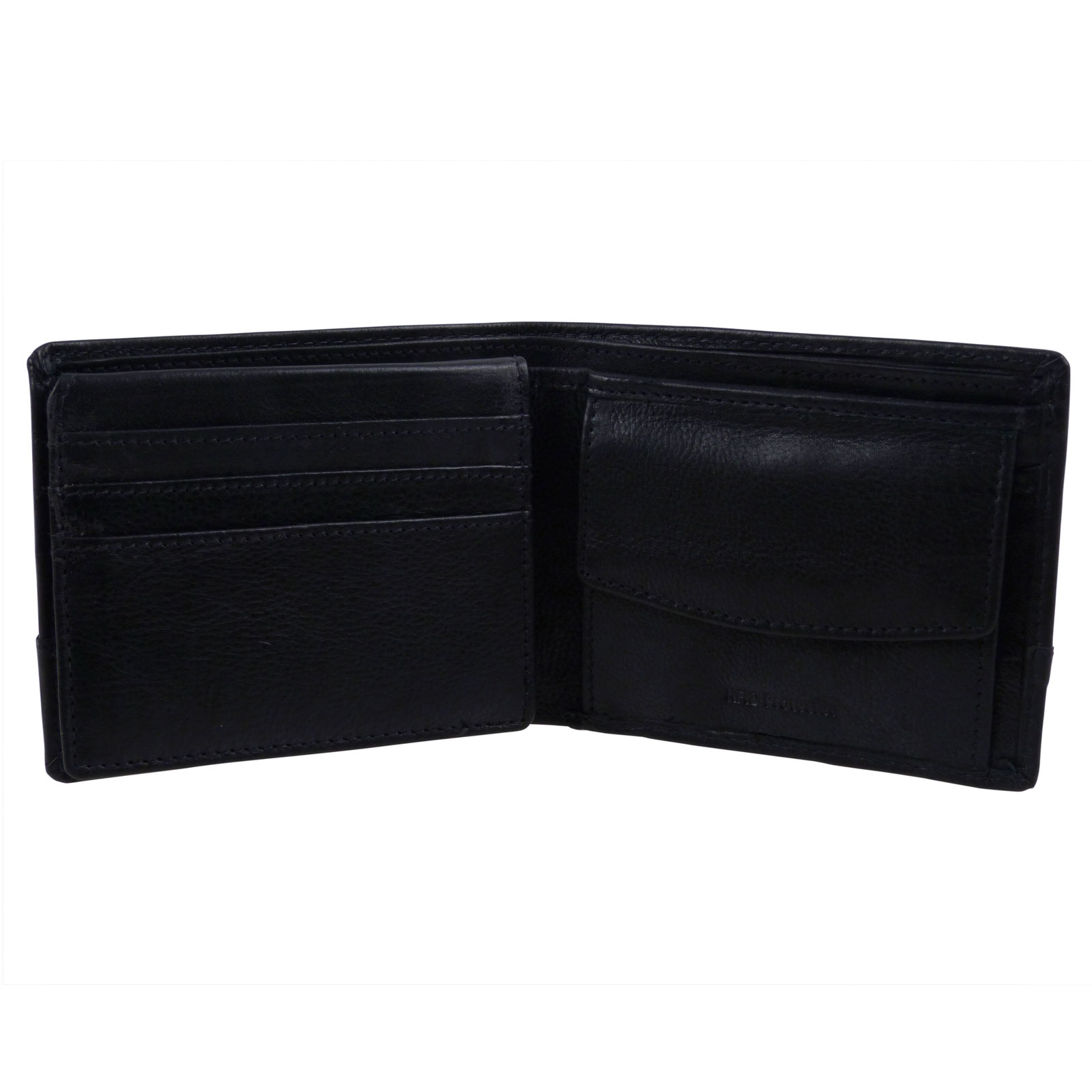 Rowallan of Scotland Leather Mens Flip Up Coin Pocket Wallet Gift Boxed - Picture 7 of 11