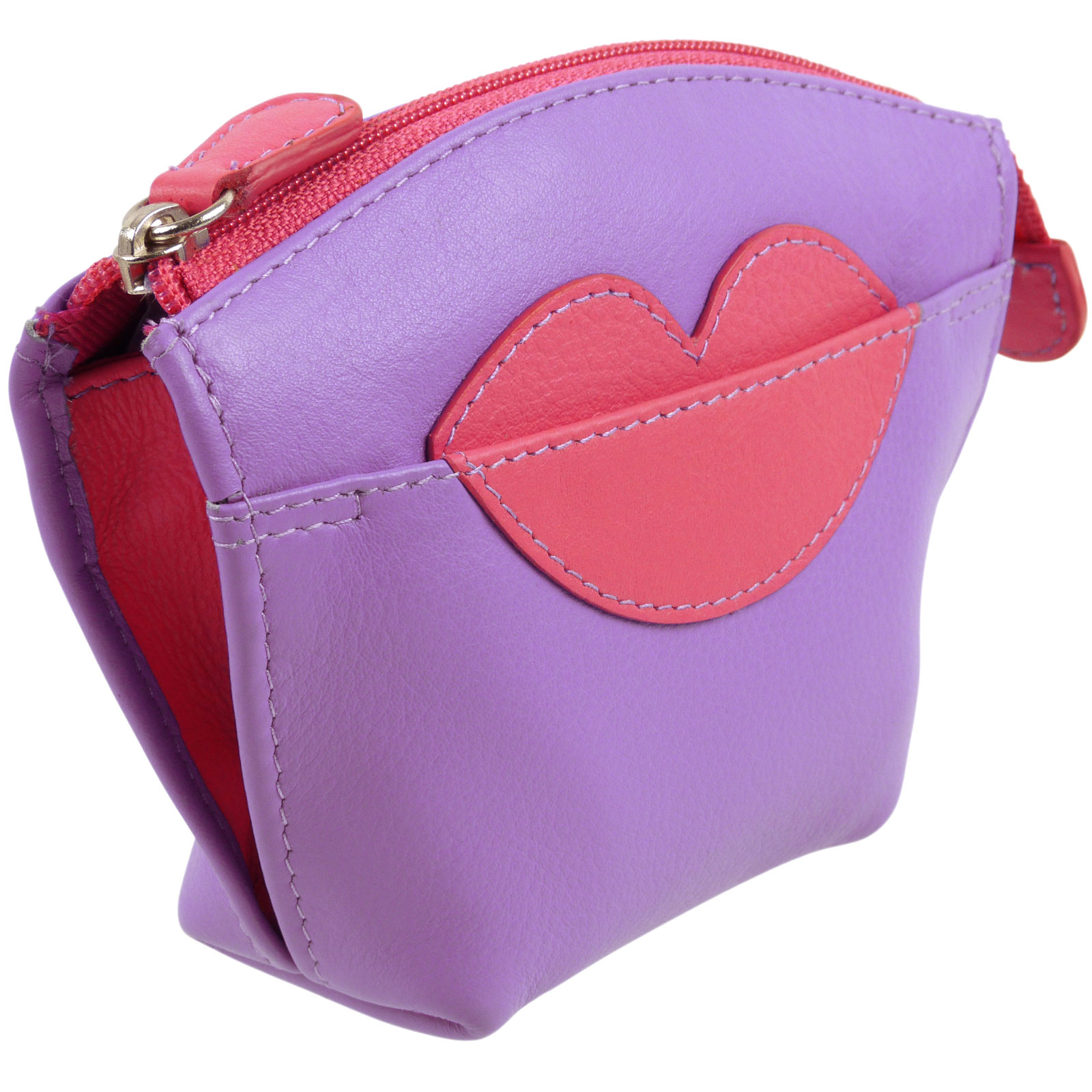 Damen Geldbörse mit Reißverschluss Leder, Hot Lips ili New York - Bild 8 von 16