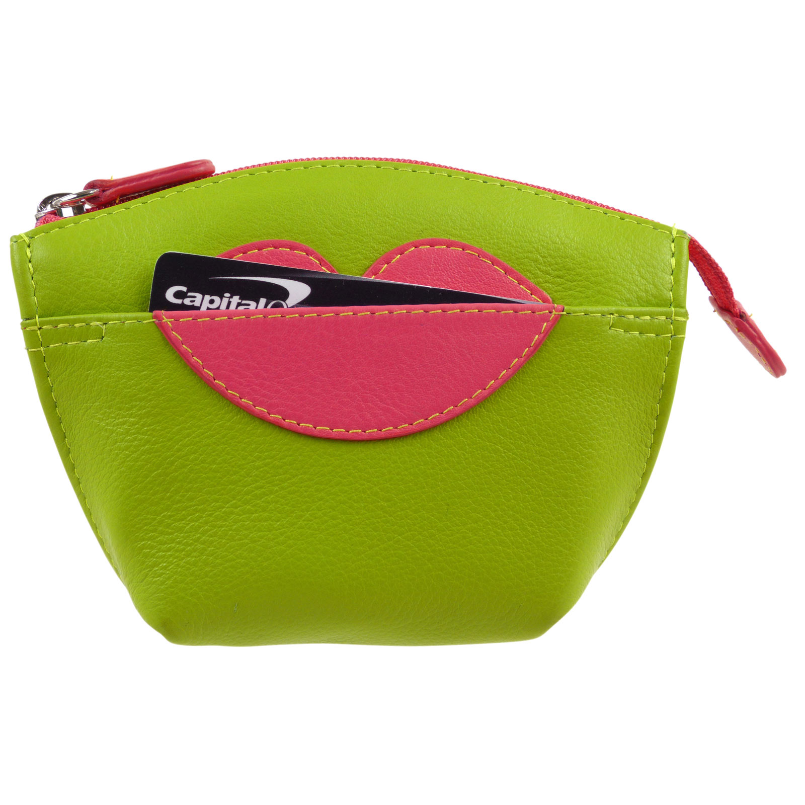 Damen Geldbörse mit Reißverschluss Leder, Hot Lips ili New York - Bild 11 von 14