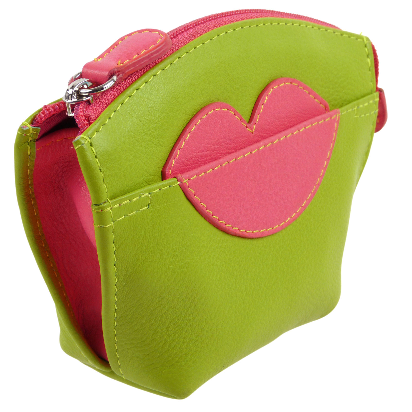 Damen Geldbörse mit Reißverschluss Leder, Hot Lips ili New York - Bild 13 von 16