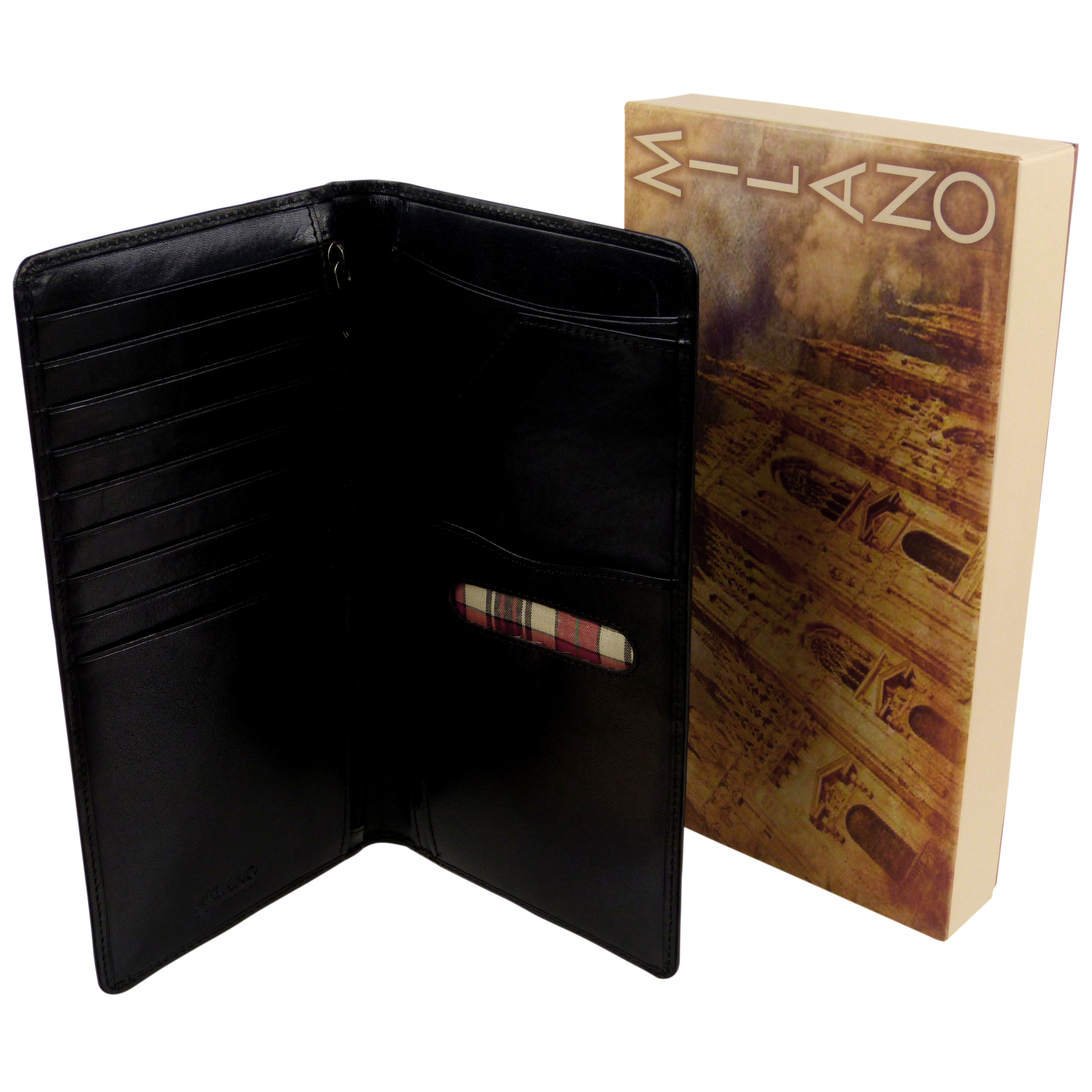 Mens Golunski Italian Leather Travel Wallet/Organiser 2 Colours Travel Busine…