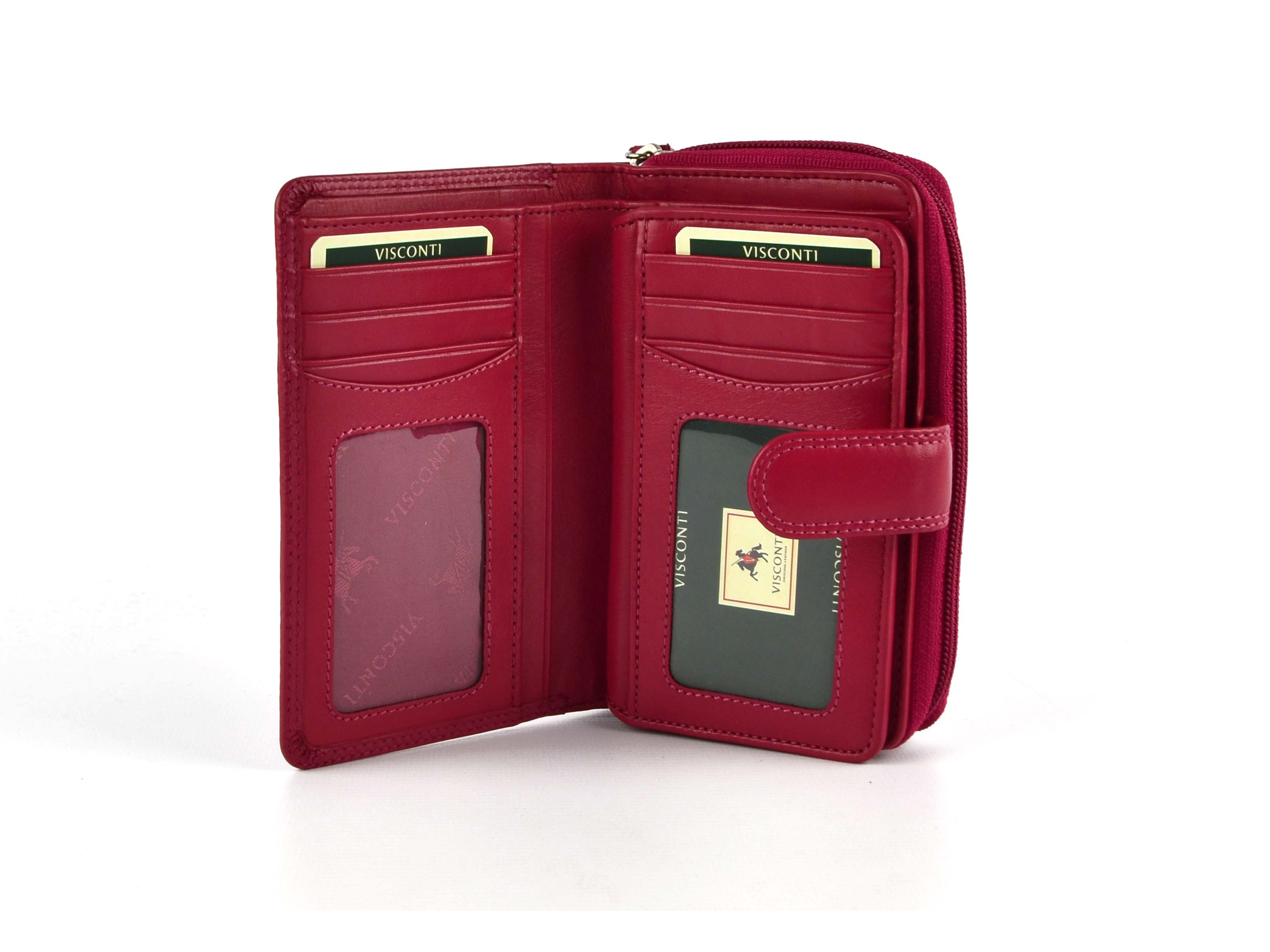 Ladies Medium Leather Purse/Wallet by Visconti; Heritage Collection Gift Boxed - 第 10/22 張圖片