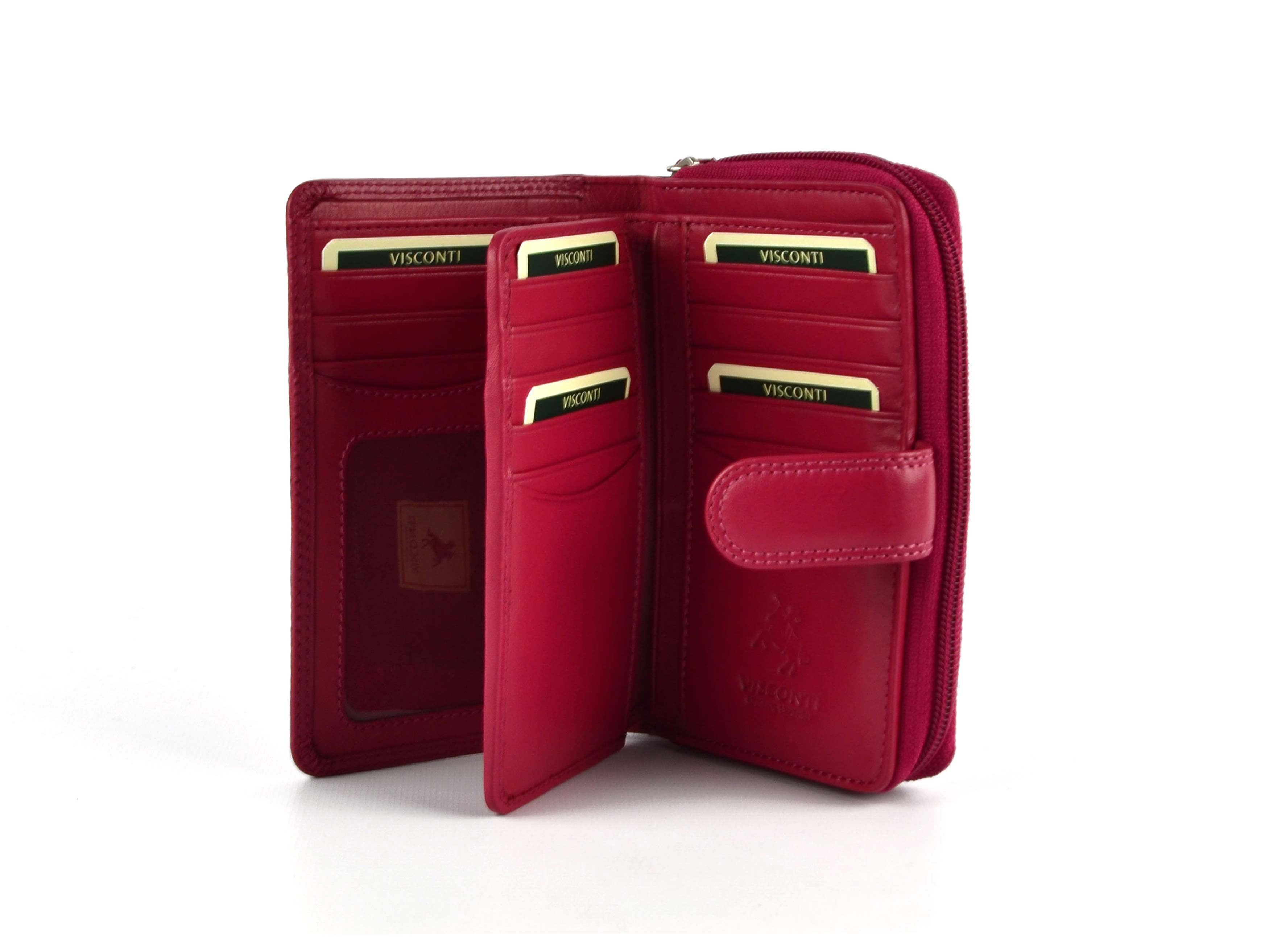 Ladies Medium Leather Purse/Wallet by Visconti; Heritage Collection Gift Boxed - 第 8/22 張圖片