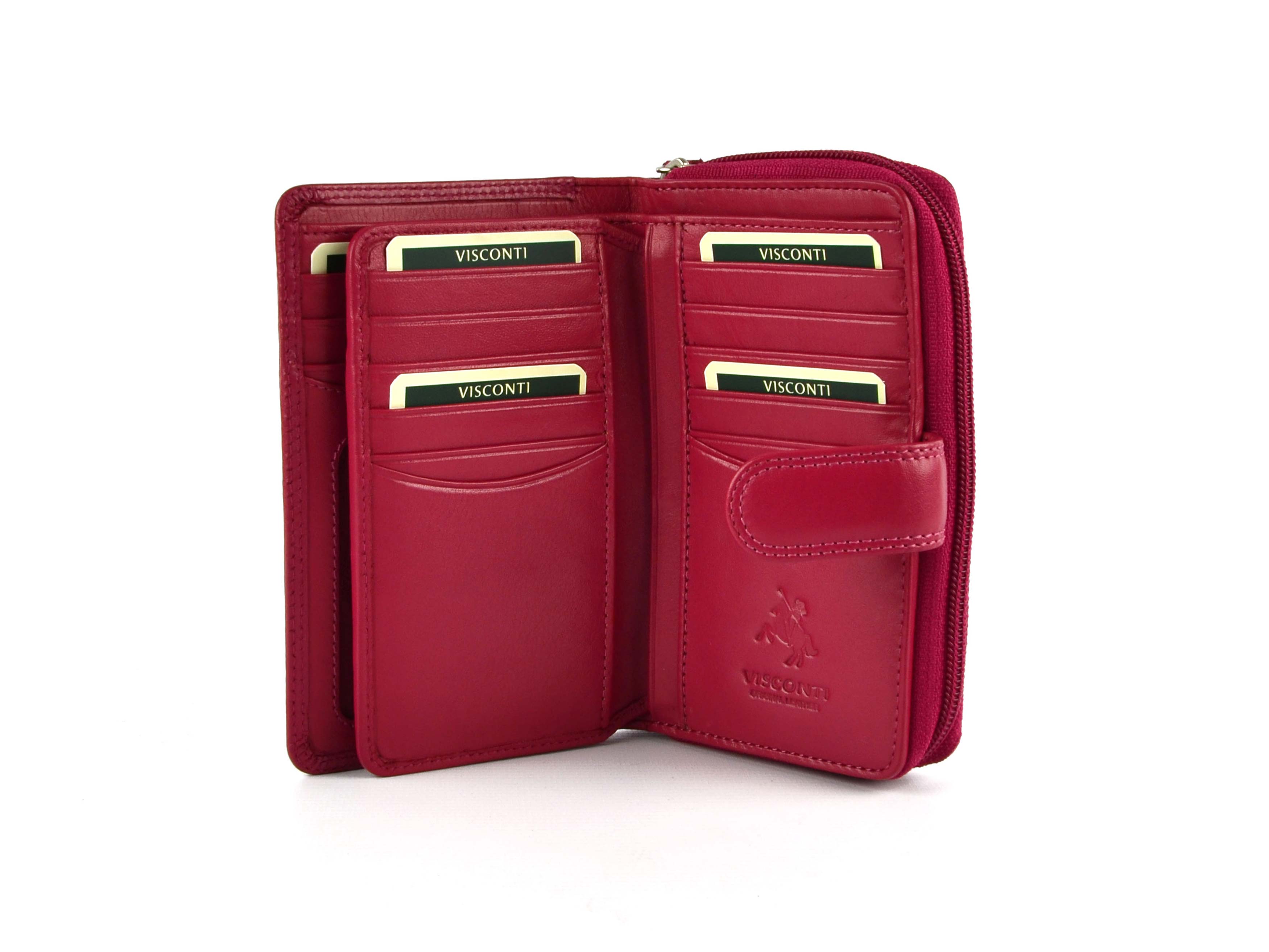 Ladies Medium Leather Purse/Wallet by Visconti; Heritage Collection Gift Boxed - 第 9/22 張圖片