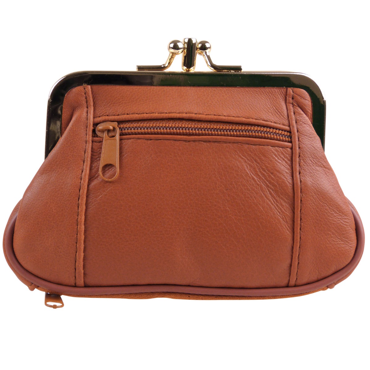 Ladies Soft Oakridge Leather Clasp Purse Coin Purse Change Handy Zipped - Picture 39 of 47
