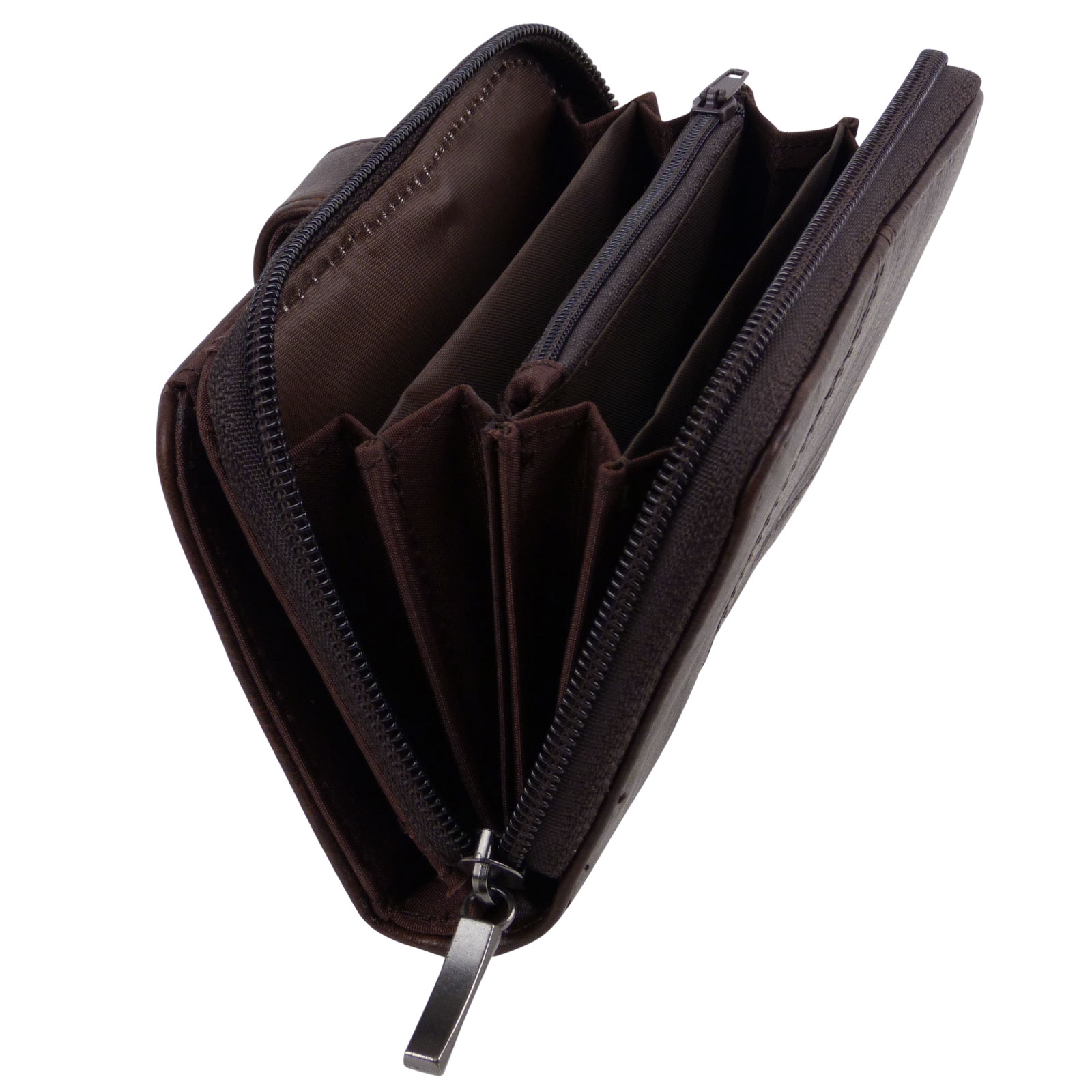 Cartera/billetera de cuero Lorenz con cremallera con bolsa de regalo gratuita - Imagen 16 de 40