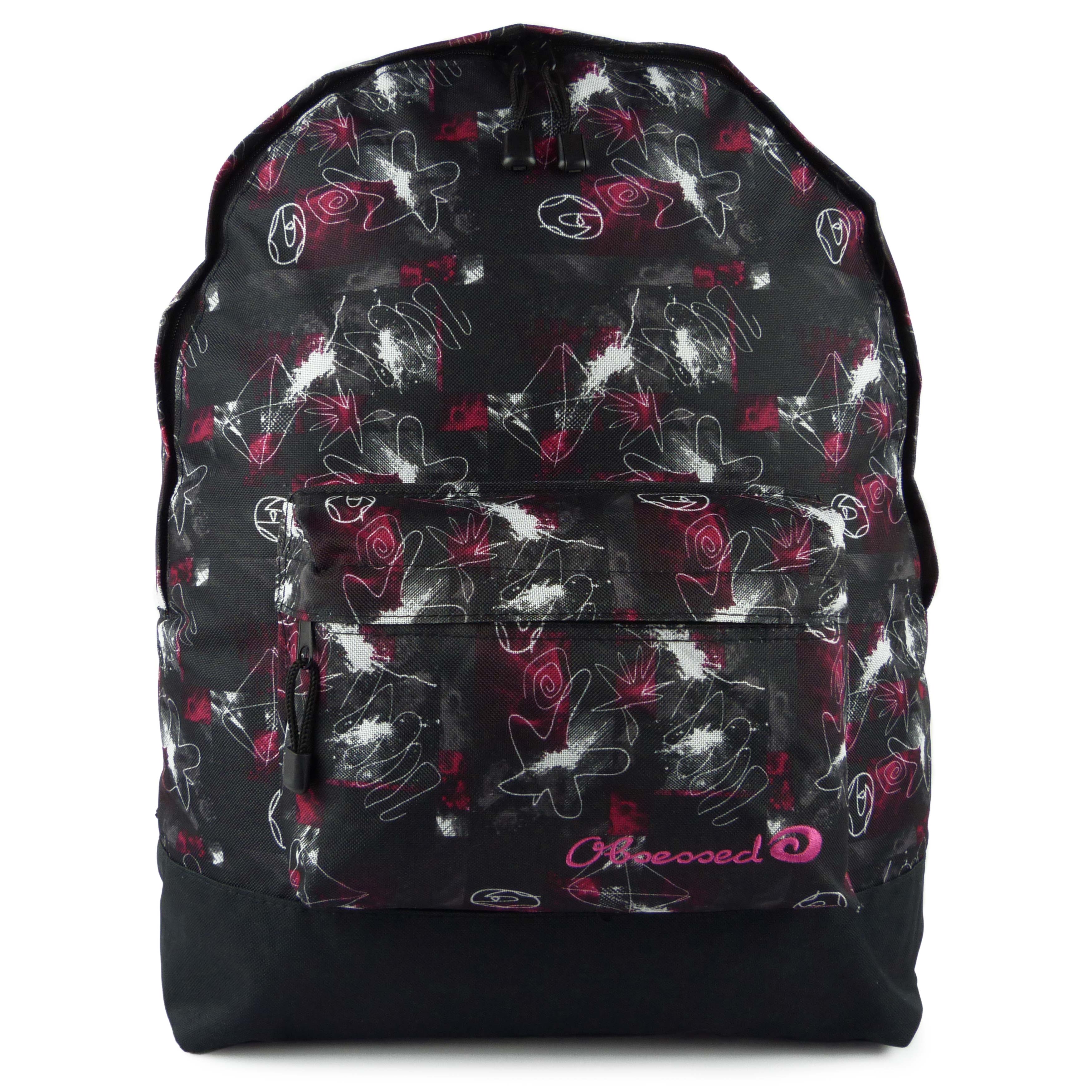 Herren Damen Galaxy Backpack Rucksack Schul- oder Collegetasche Reise von Obsessed - Bild 5 von 12