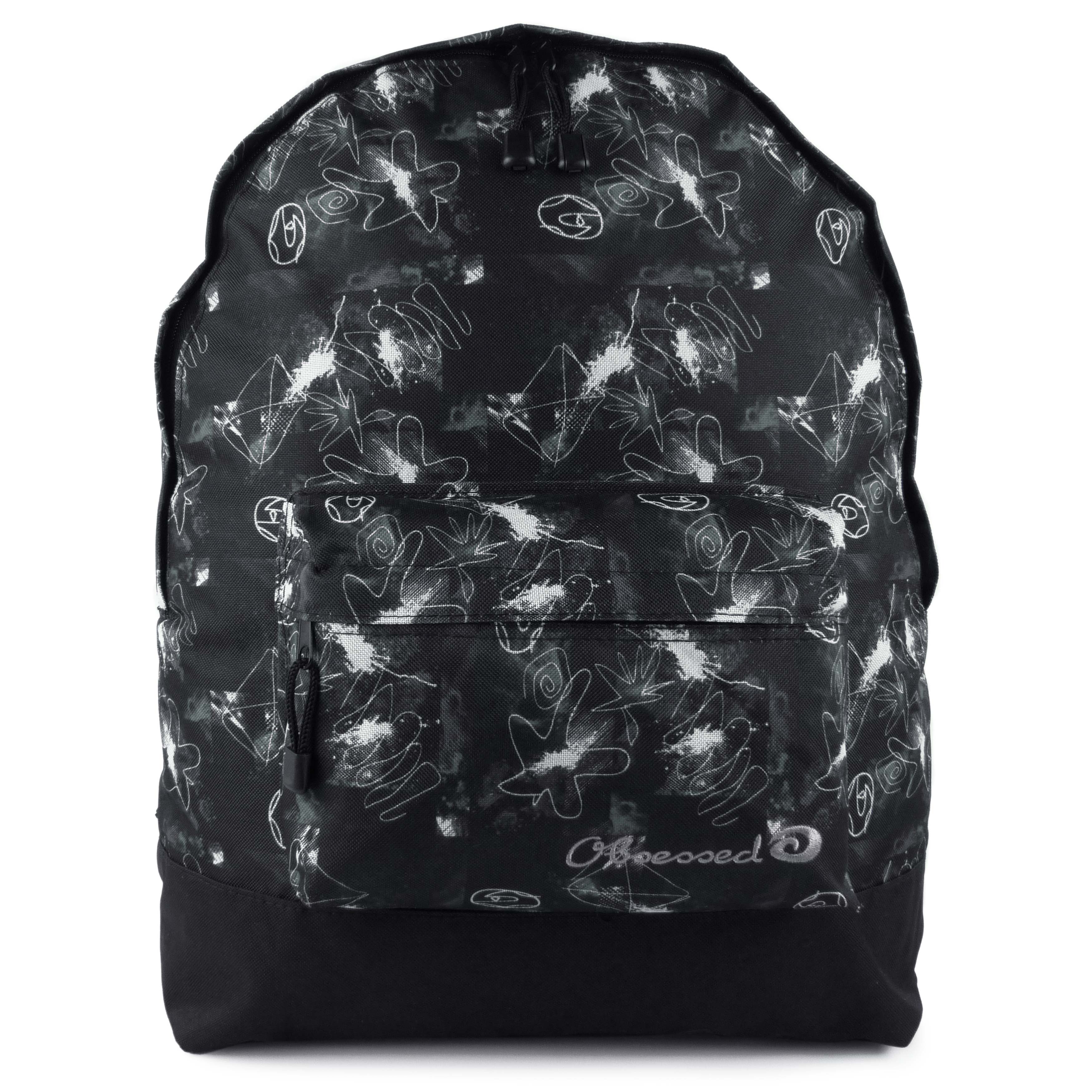 Herren Damen Galaxy Backpack Rucksack Schul- oder Collegetasche Reise von Obsessed - Bild 10 von 12