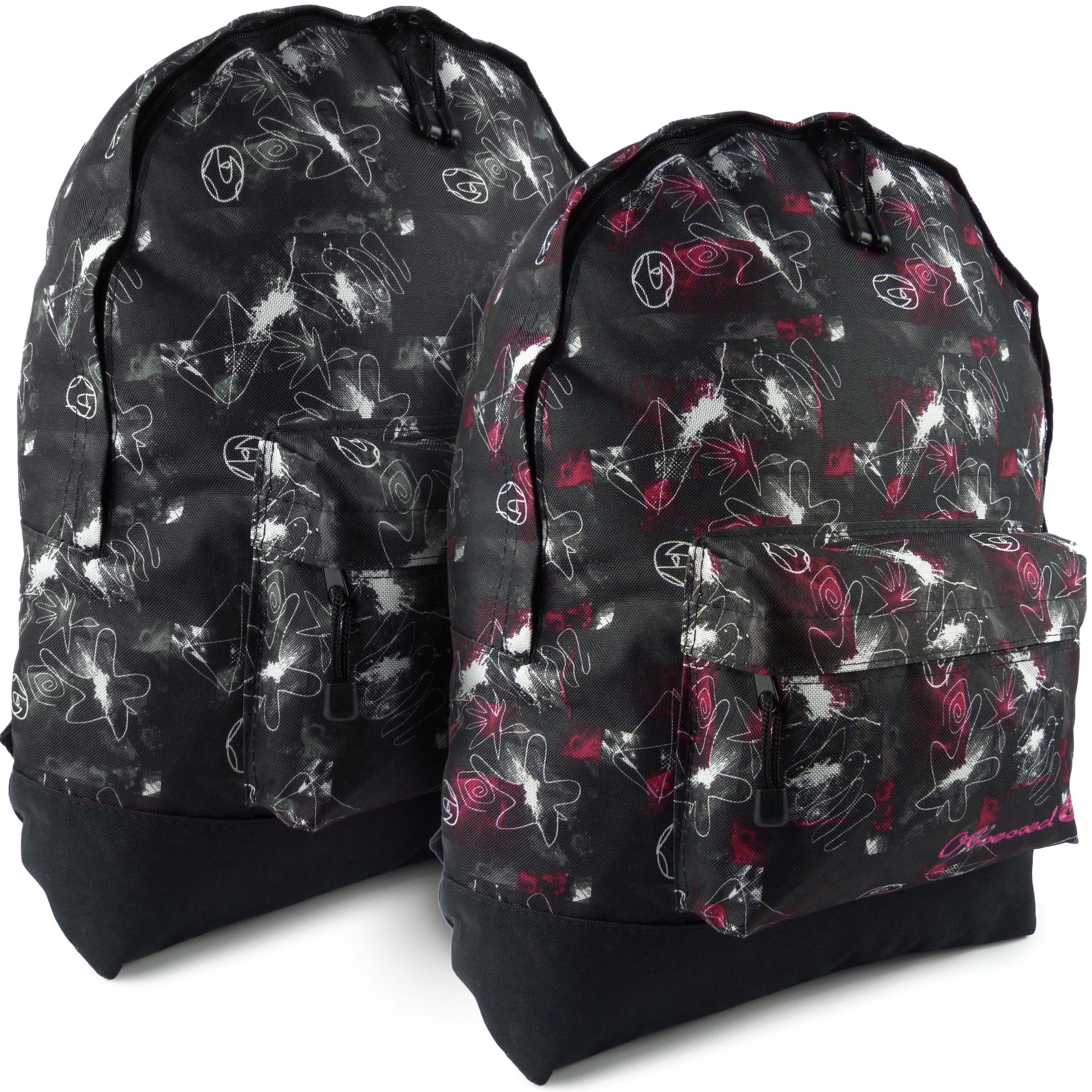 Herren Damen Galaxy Backpack Rucksack Schul- oder Collegetasche Reise von Obsessed - Bild 8 von 12
