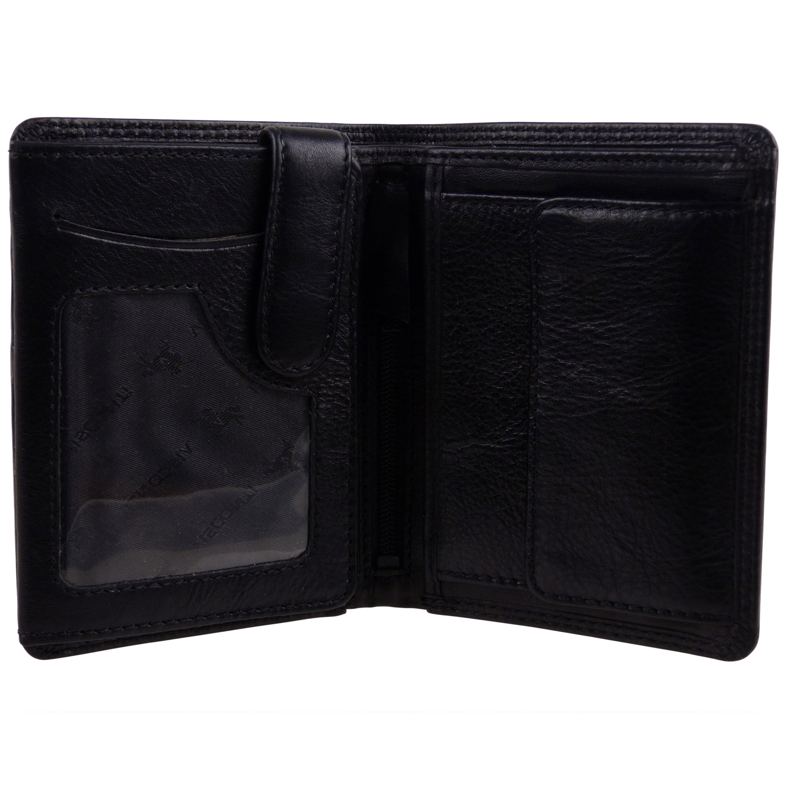 Mens Boxed Quality Leather Wallet by Visconti in Black Or Choc Brown - Picture 11 of 14