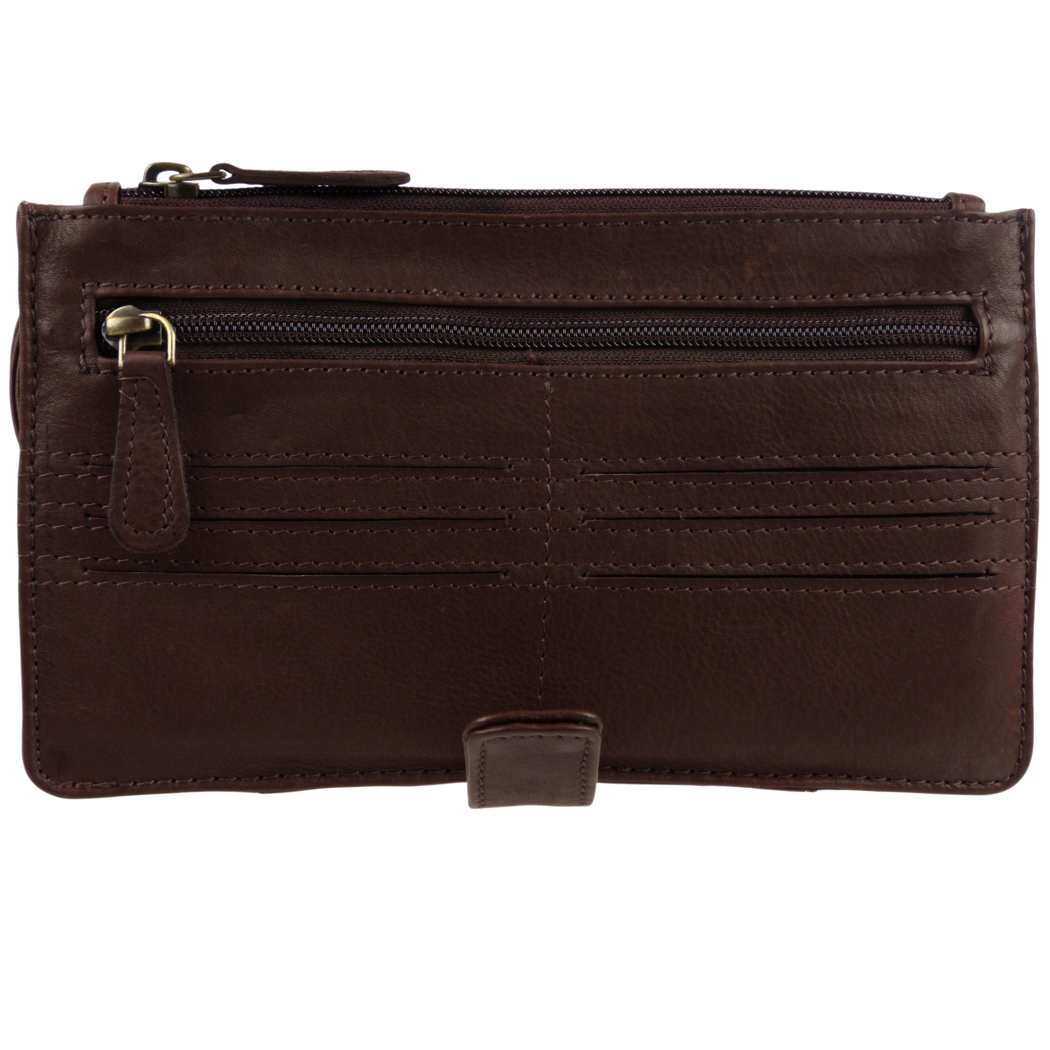 Mens Vintage Soft Leather Wrist Man Bag Travel Organiser by Rowallan 2 Colour... - Picture 13 of 15