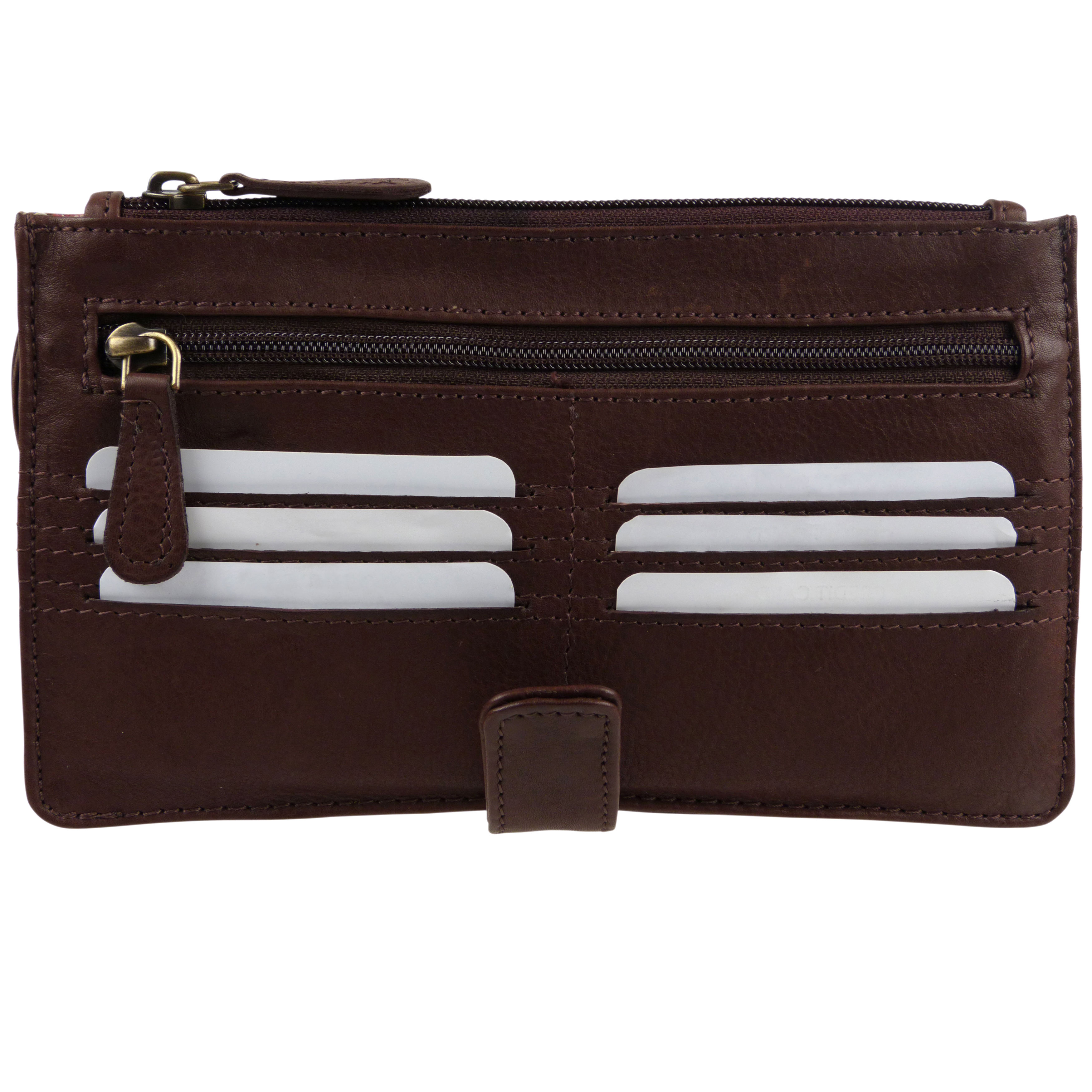 Mens Vintage Soft Leather Wrist Man Bag Travel Organiser by Rowallan 2 Colour... - Picture 14 of 15