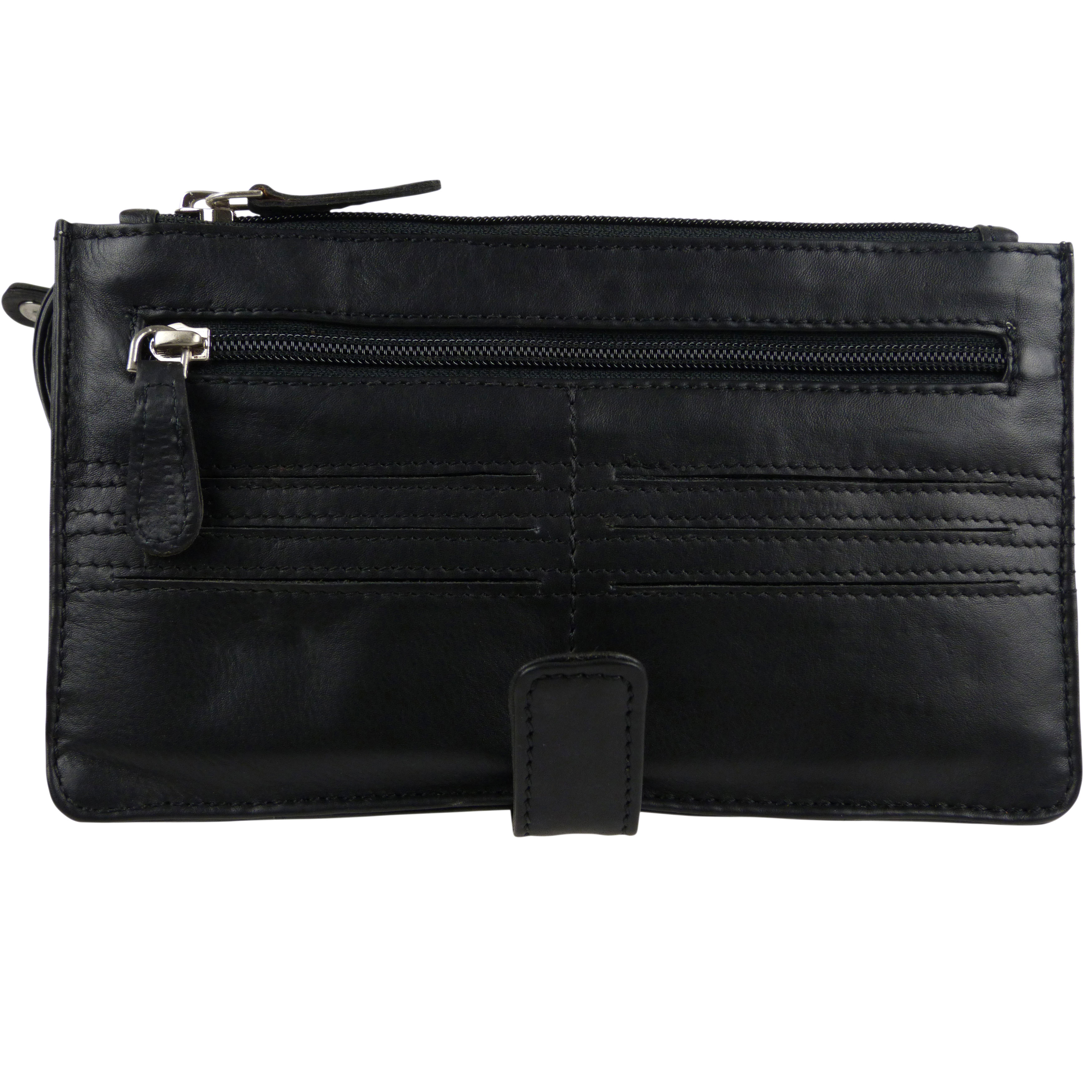 Mens Vintage Soft Leather Wrist Man Bag Travel Organiser by Rowallan 2 Colour... - Picture 4 of 15