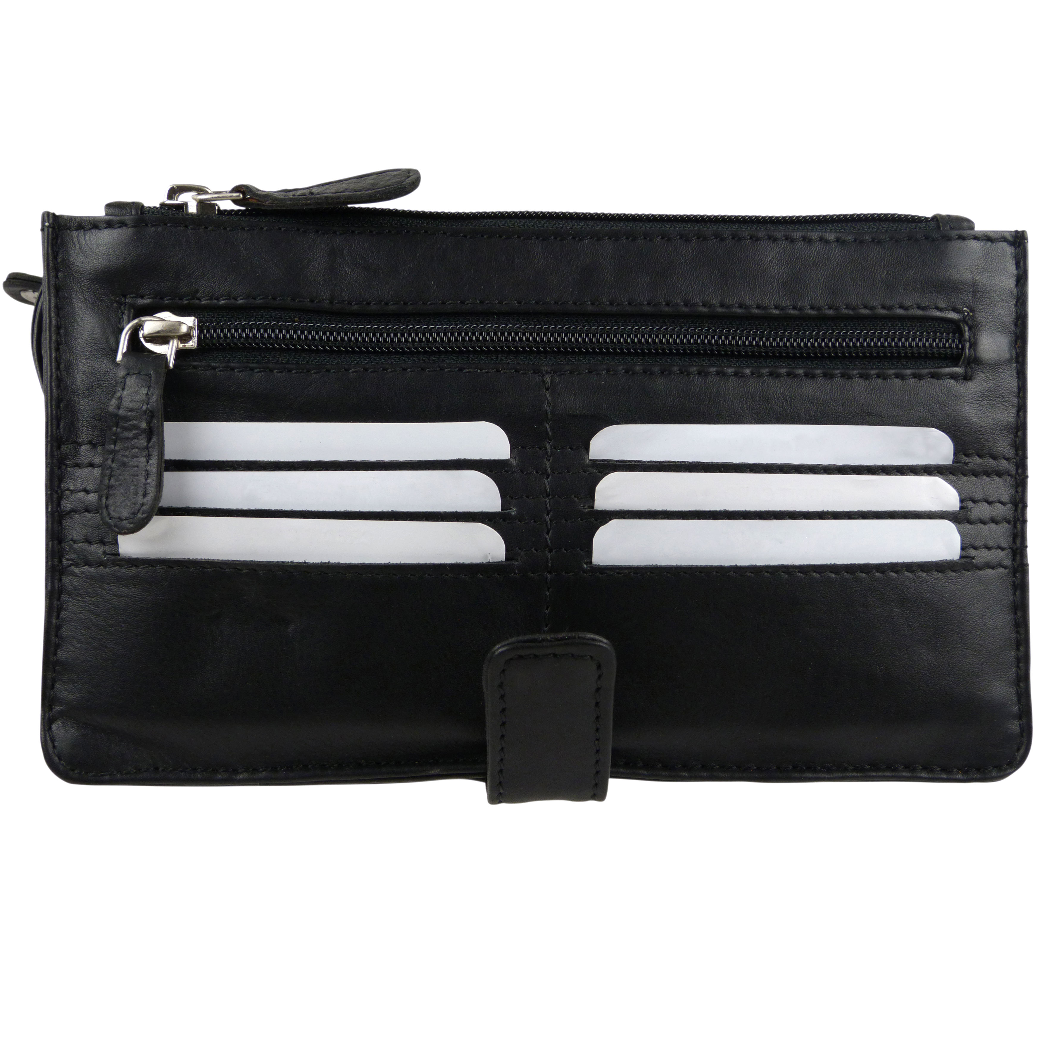 Mens Vintage Soft Leather Wrist Man Bag Travel Organiser by Rowallan 2 Colour... - Picture 5 of 15