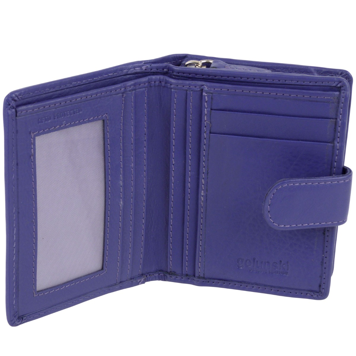 Golunski Leather Ladies Compact Purse/Wallet RFID Protected - Picture 30 of 57