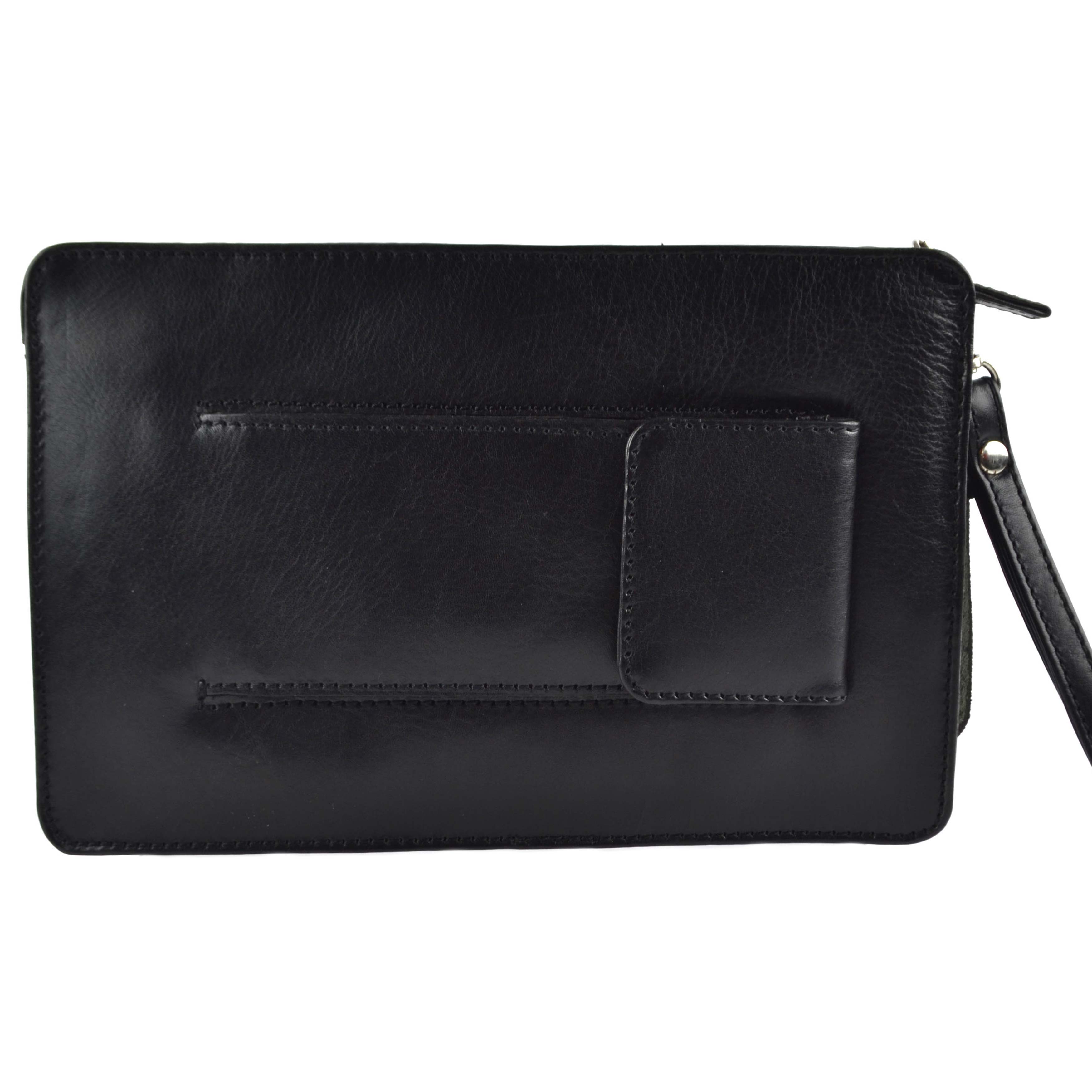 Visconti Leather Mens Wrist Bag Travel Organiser - Picture 9 of 14