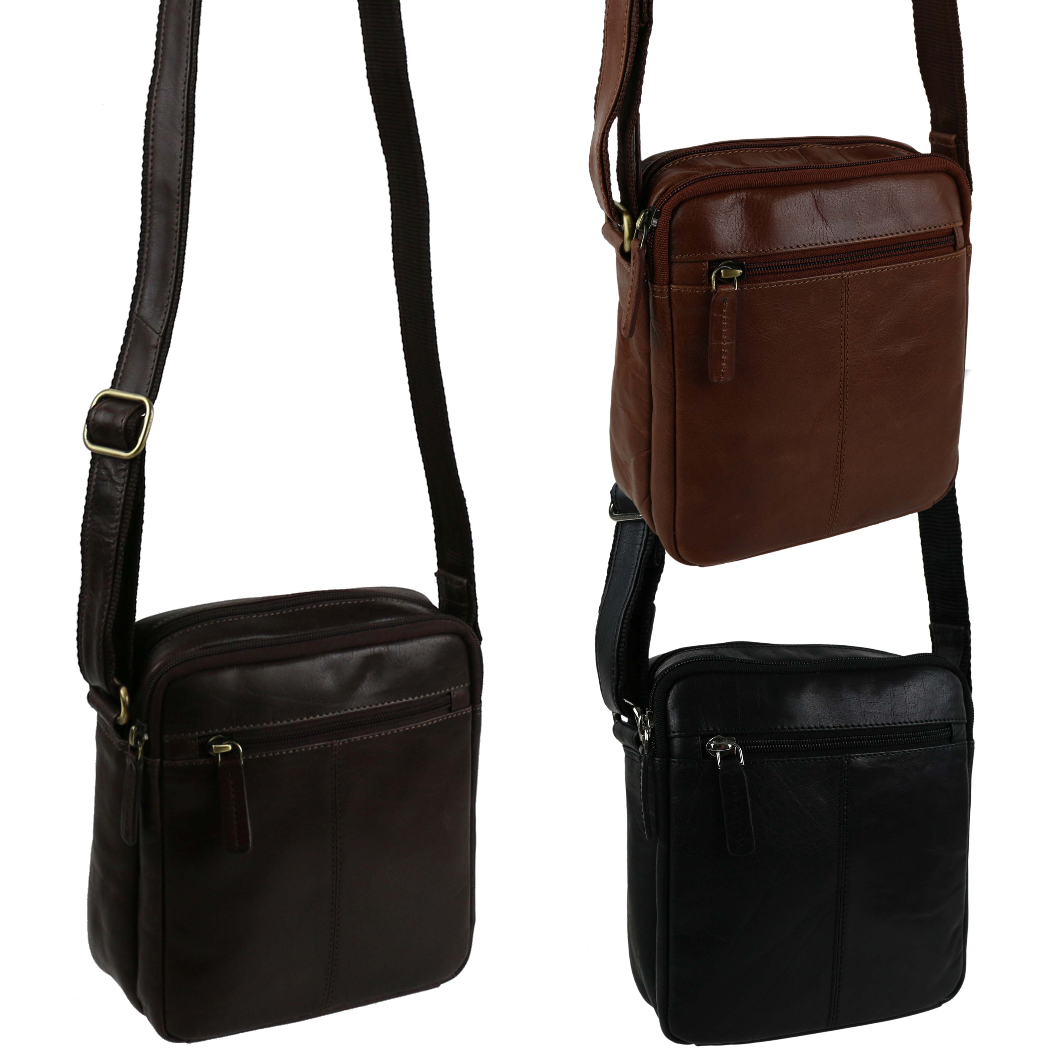 men's small leather cross body bags