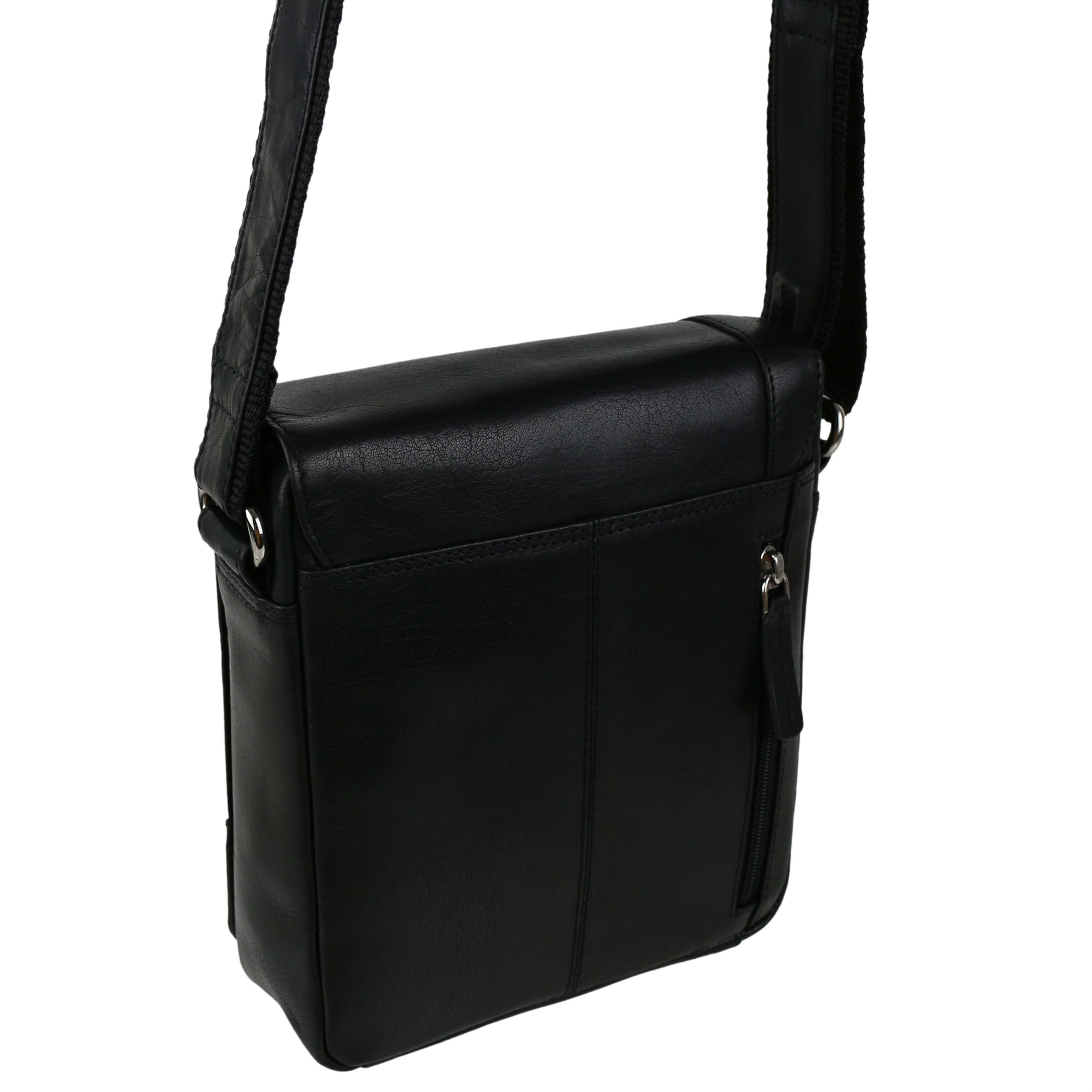 Ladies Mens Leather Cross Body/Shoulder Bag by Visconti; Merlin Travel - Picture 7 of 22