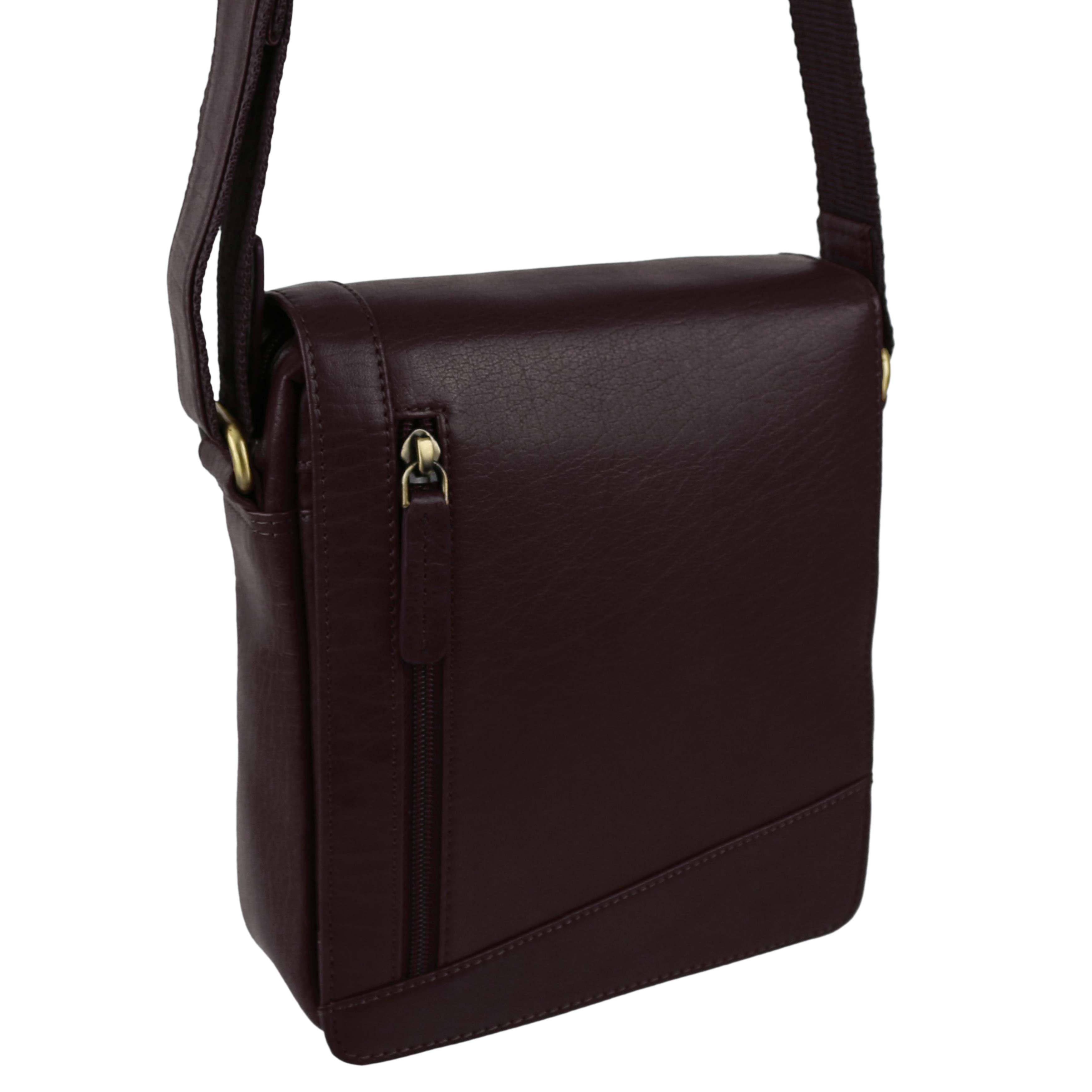 Ladies Mens Leather Cross Body/Shoulder Bag by Visconti; Merlin Travel - Picture 9 of 22