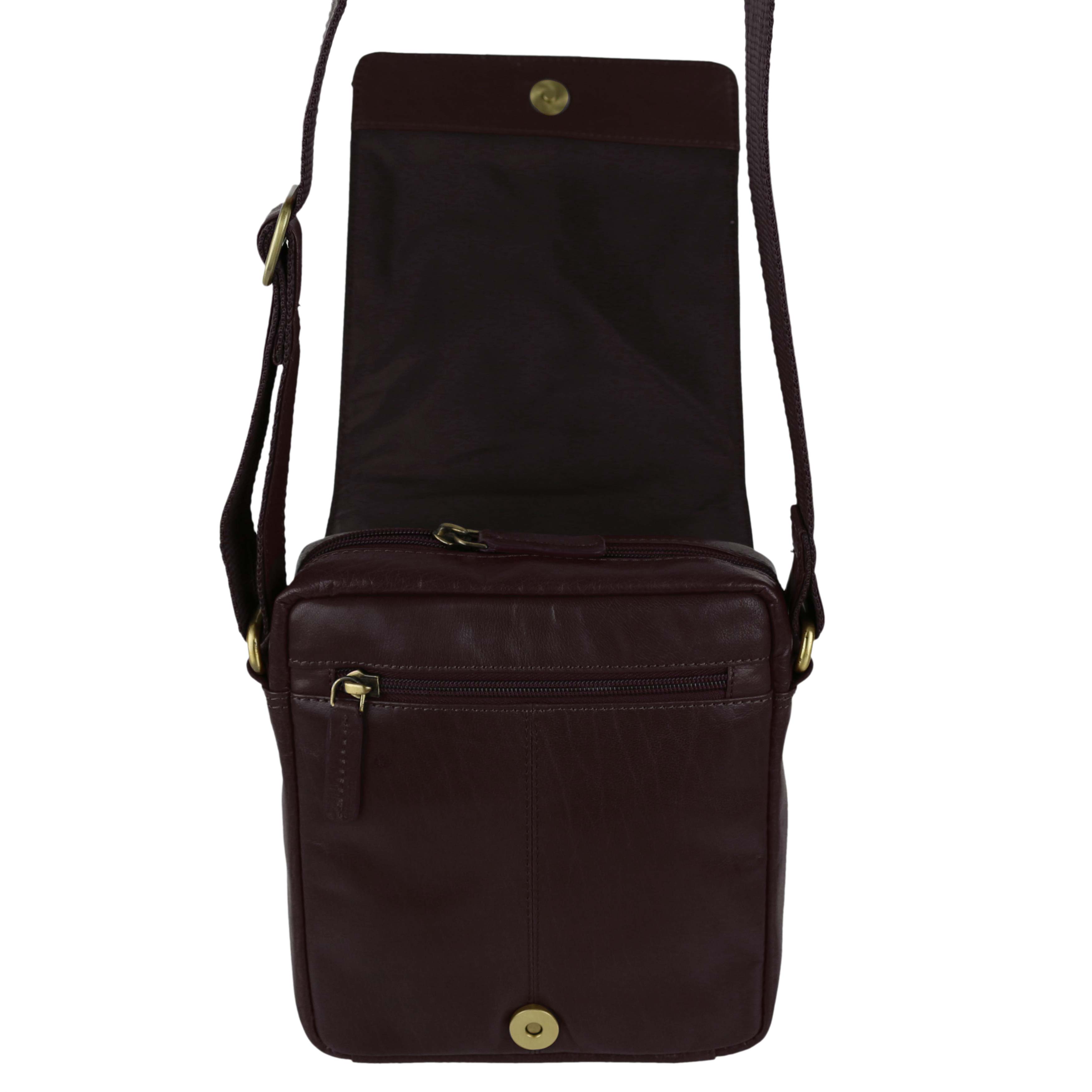 Ladies Mens Leather Cross Body/Shoulder Bag by Visconti; Merlin Travel - Picture 13 of 22