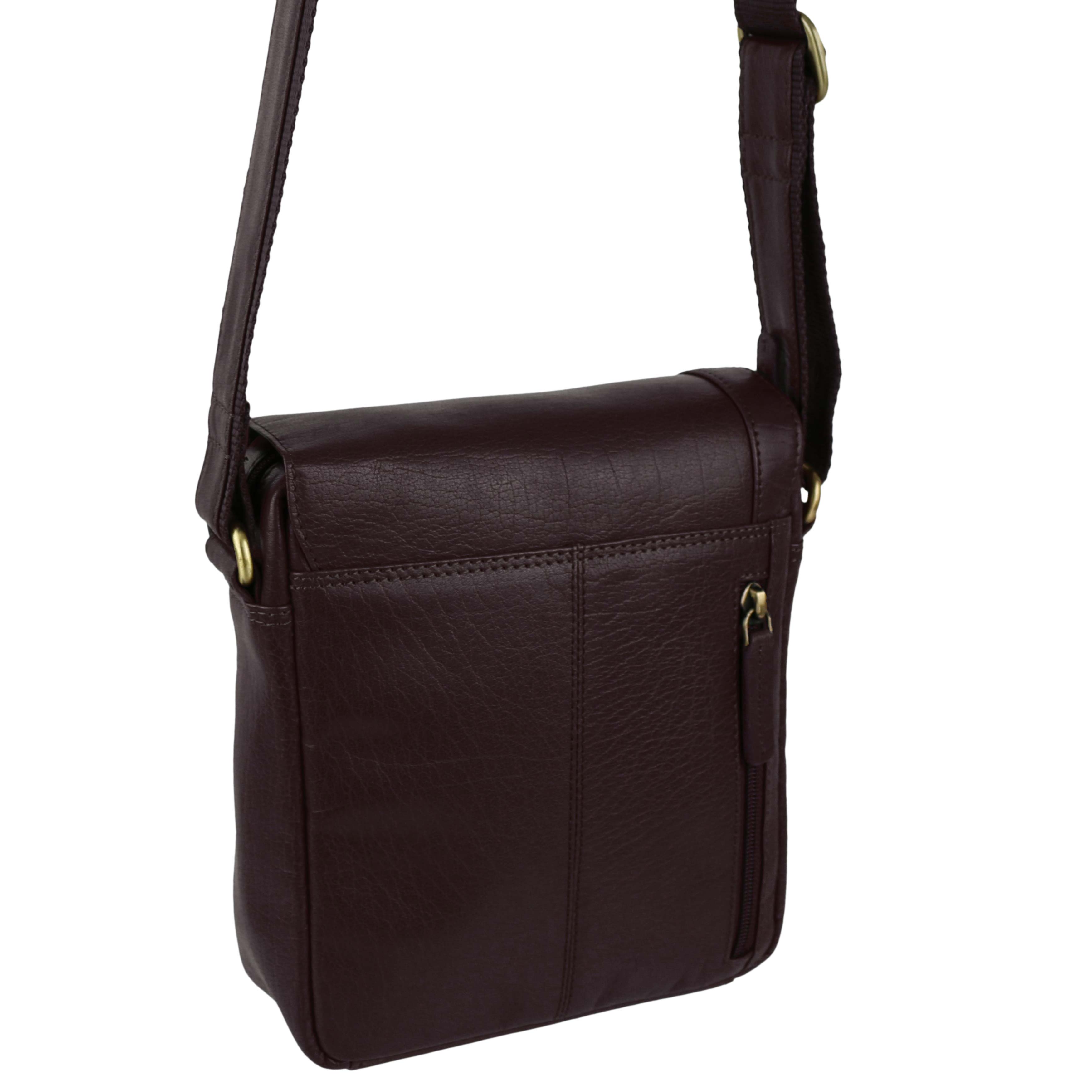 Ladies Mens Leather Cross Body/Shoulder Bag by Visconti; Merlin Travel - Picture 14 of 22