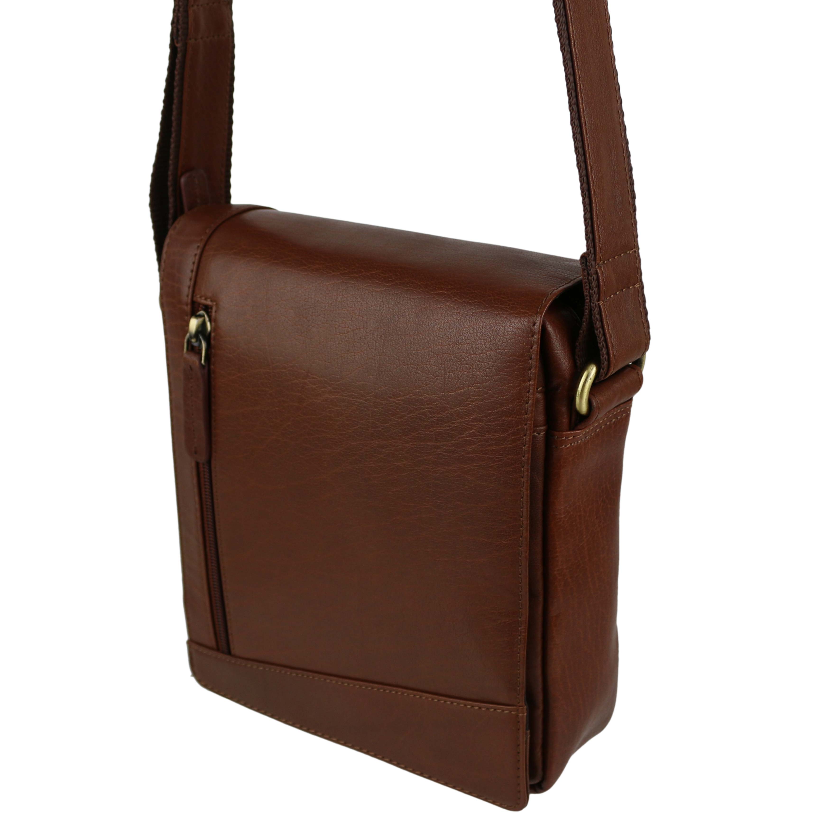 Ladies Mens Leather Cross Body/Shoulder Bag by Visconti; Merlin Travel - Picture 19 of 22