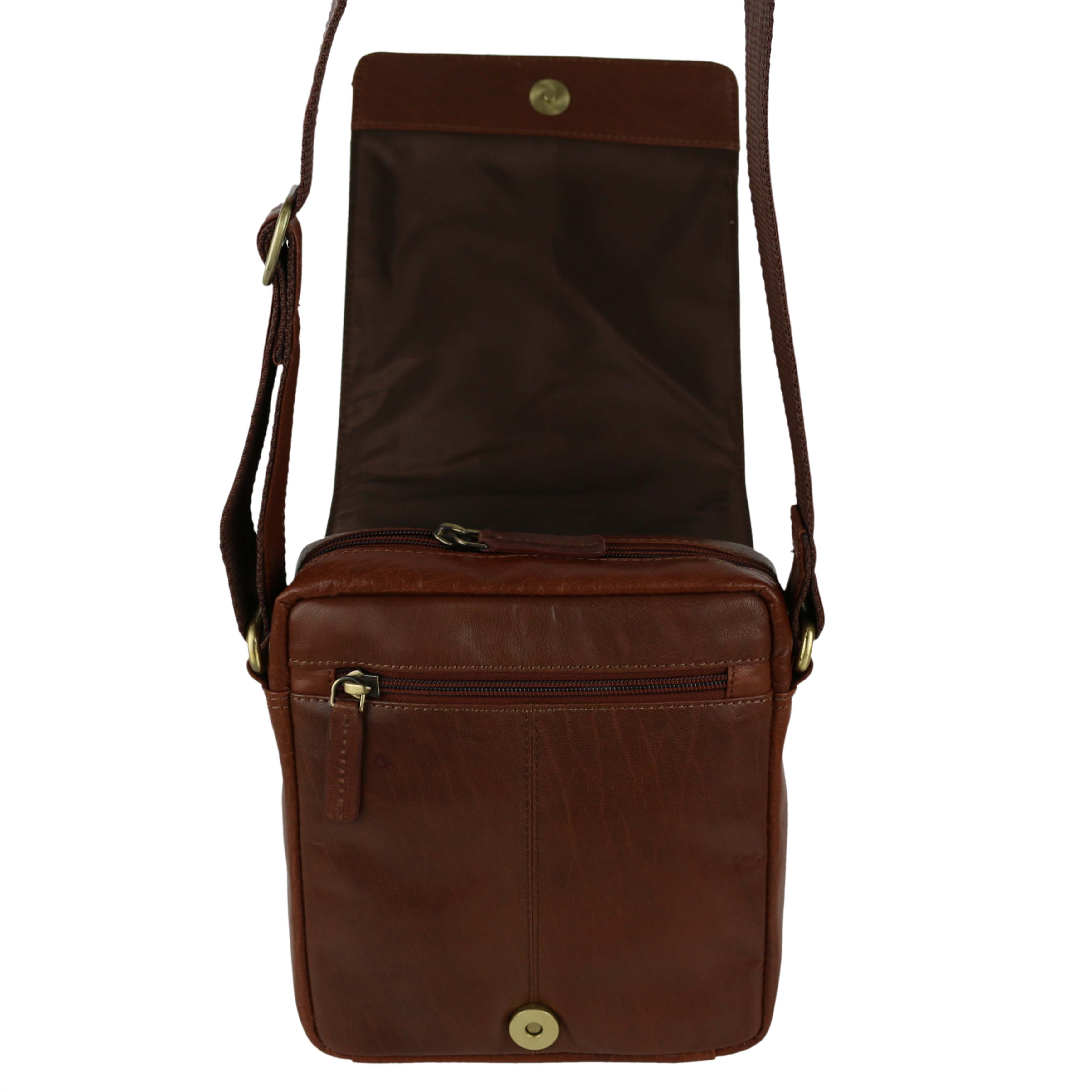 Ladies Mens Leather Cross Body/Shoulder Bag by Visconti; Merlin Travel - Picture 20 of 22